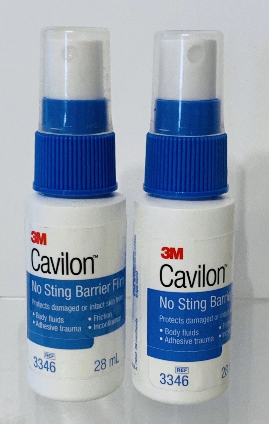 2 X Cavilon 3M No Sting Barrier Film Protectant Spray 28mL 3346 Exp.2029/01