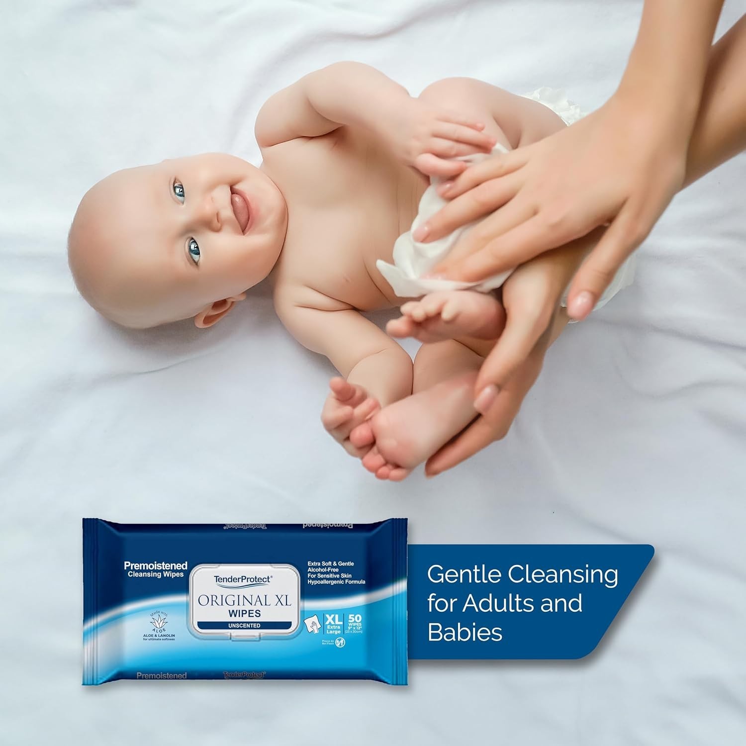 Fragrance-Free Adult Wash Cloths 600 Ct, Alcohol-Free, Soft