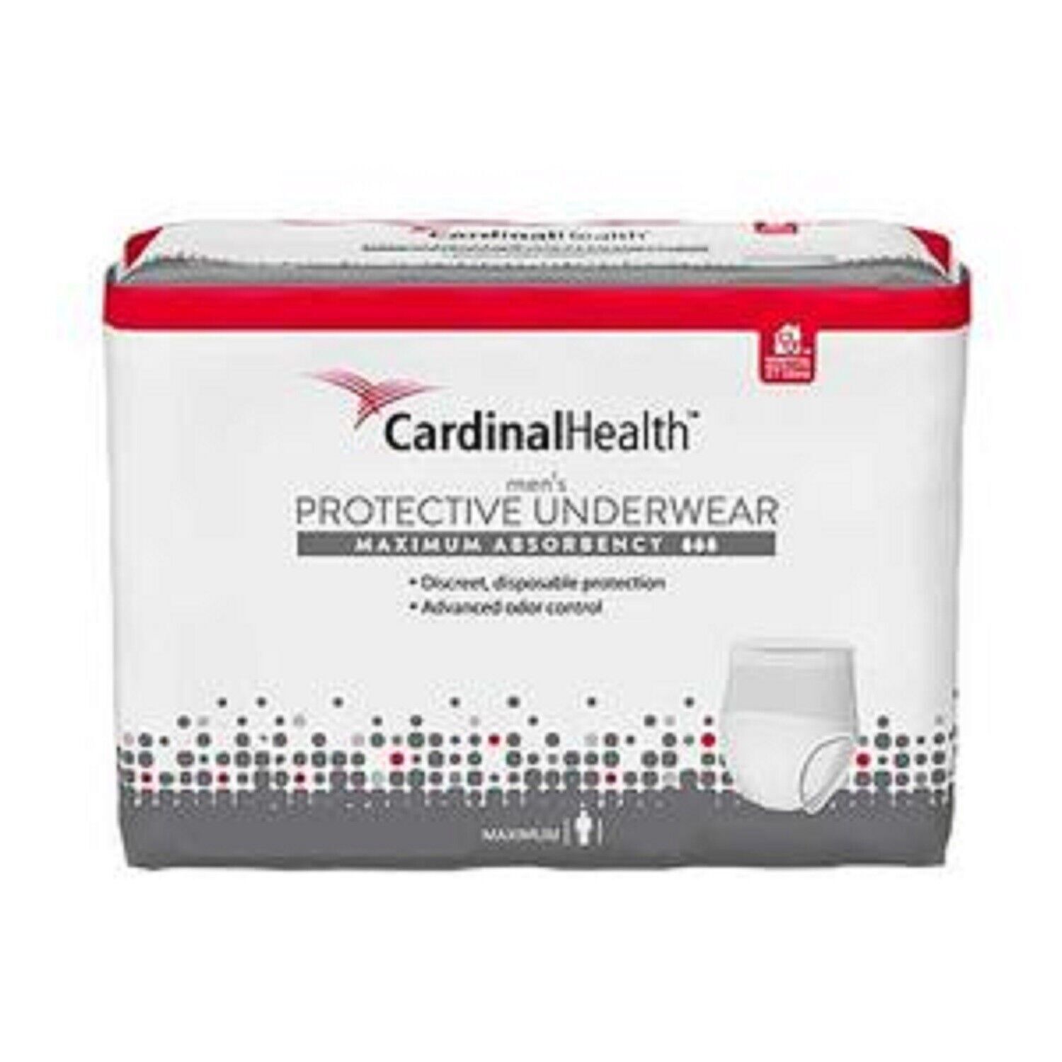 IND Cardinal H Maximum Absorbency Protective Underwear for Men, Medium, 32 – 4