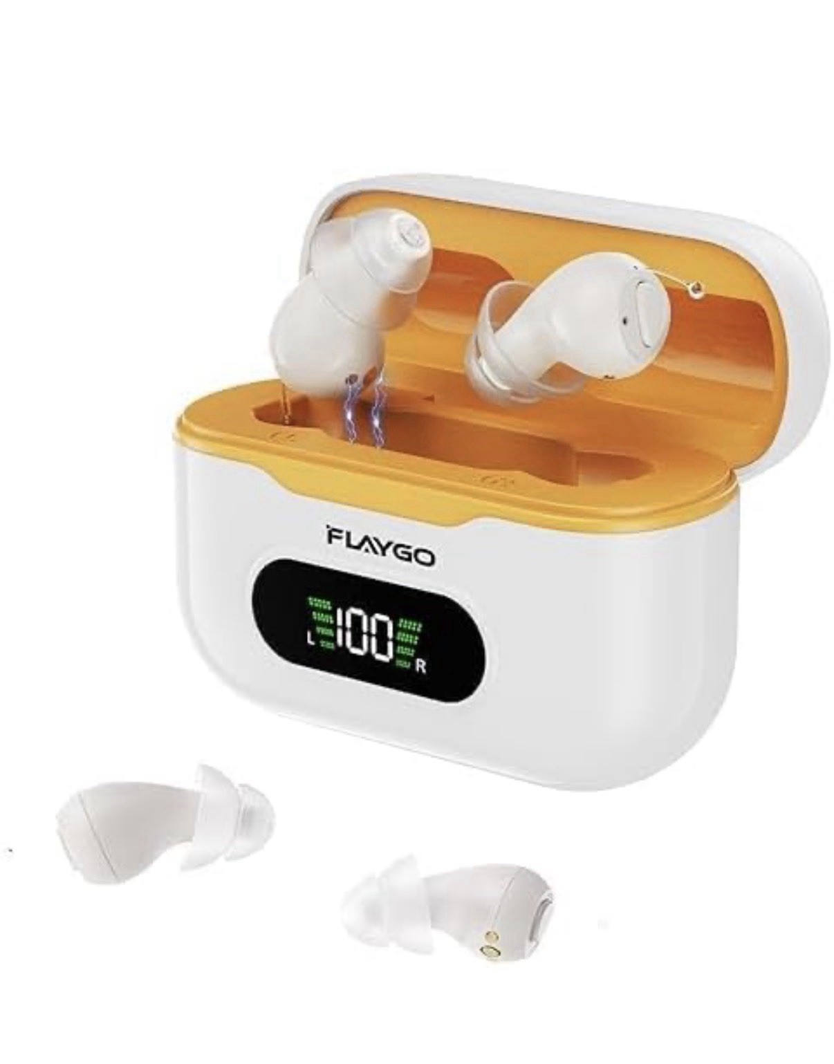 Flaygo GM-955T Rechargeable Digital OTC Hearing Aids with Smart