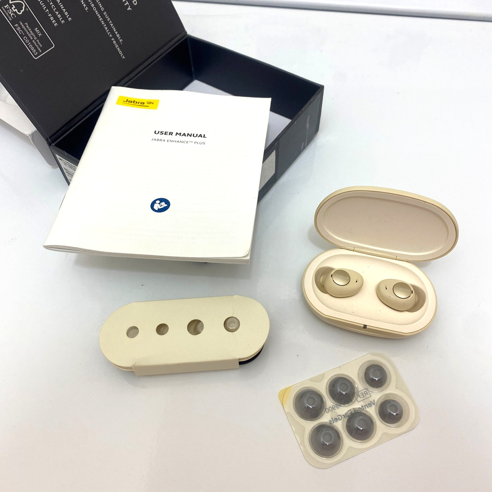 Jabra Enhance Plus Self-Fitting OTC Rechargeable Hearing Aid FOR PARTS OR REPAIR