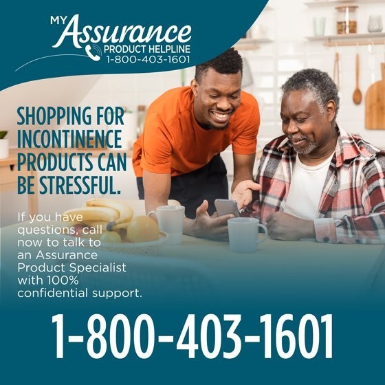 Assurance Unisex Incontinence Briefs with Tabs XL 60 Count Pack
