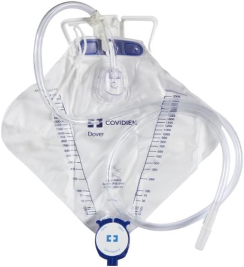 2,000 mL Anti-Reflux Urinary Drainage Bag with 48-Inch Tubing – Sterile Comfort
