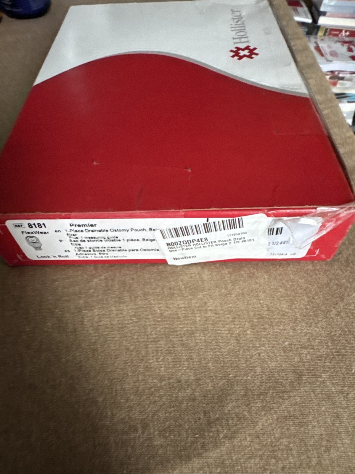 Hollister 8181 Premier Flexwear Drain Pouch Pre-Cut 2 1/2 10 Pieces Exp 2029