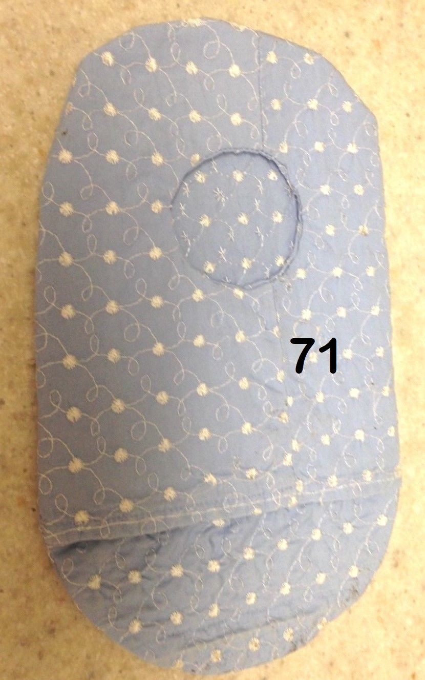 Ostomy pouch covers Blue woven 2 1/2″ opening Please measure before buying