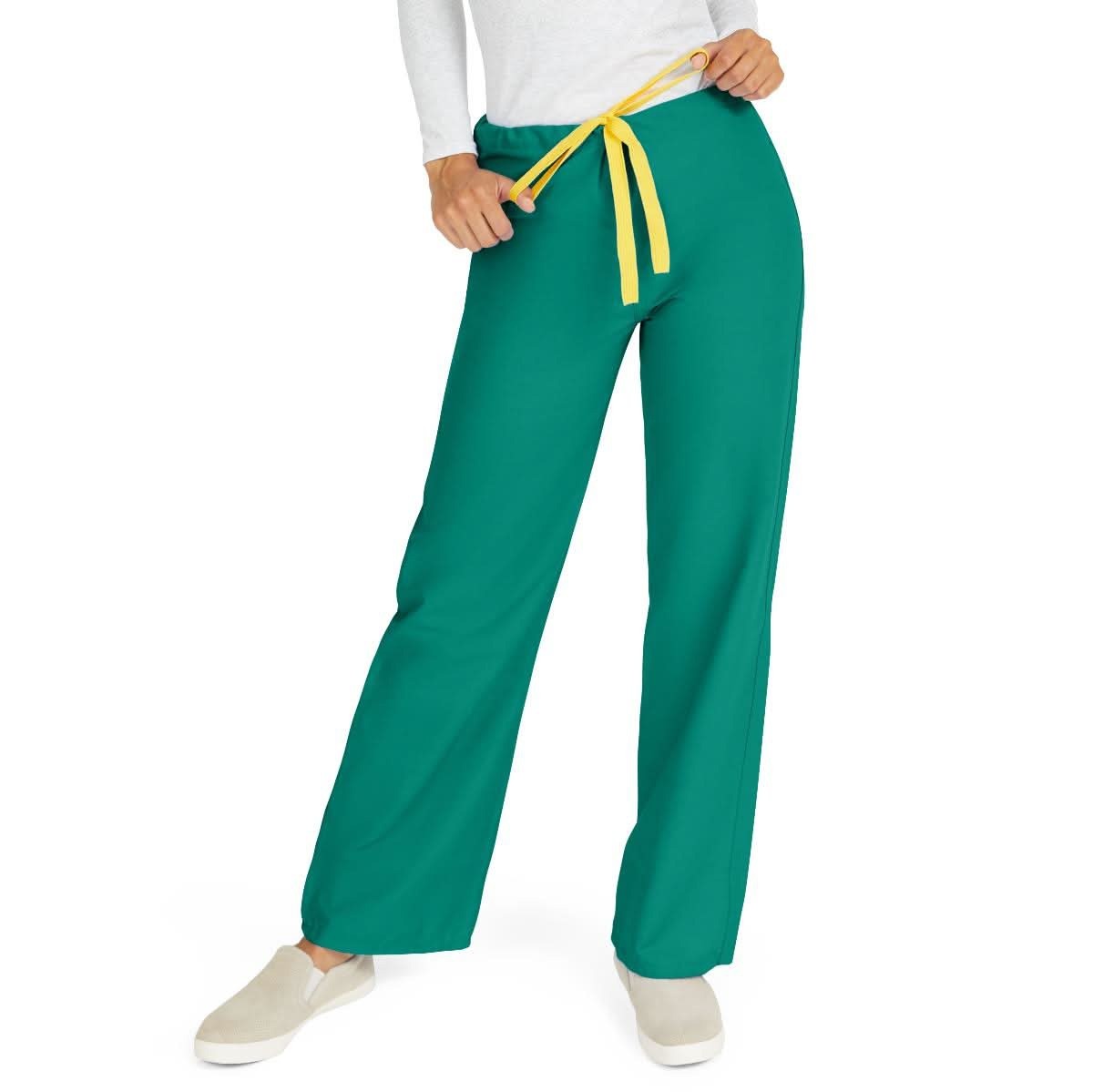 Medline AngelStat Scrub Pants with Angelica Color Coding – Emerald (Style 600)