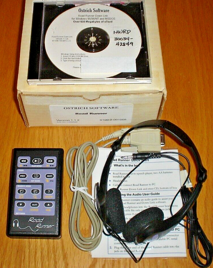 Ostrich Software Road Runner Reader Compact Text Reading Device for blind
