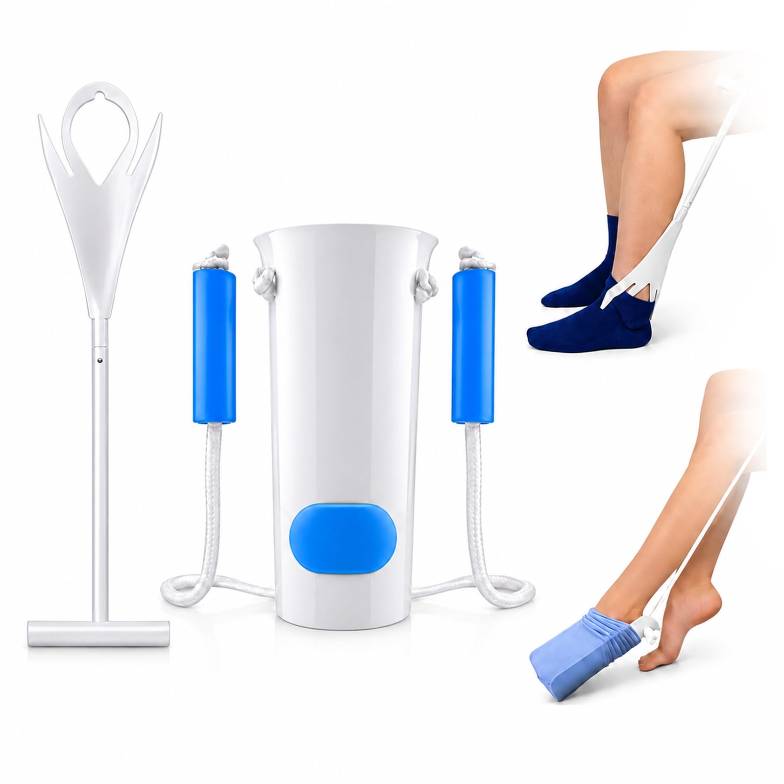 Sock Aid Kit, Premium Sock Puller Aid for Removing Socks or Stockings, with a…