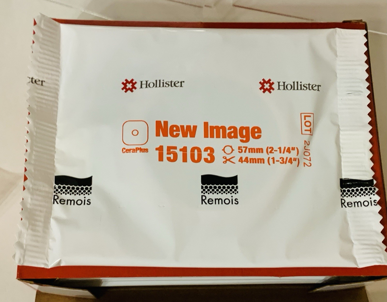 2 BOXES Hollister CeraPlus 15103 New Image 2-Pc Ostomy Skin Barrier 2-1/4″