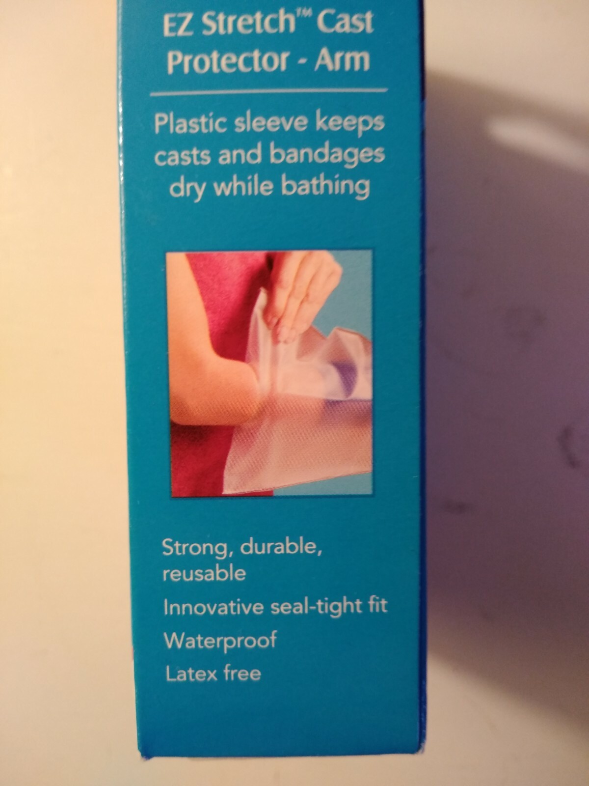 Carex EZ Stretch Cast Protector – Arm – 20″ Legth Reusable. NEW. Free Shipping