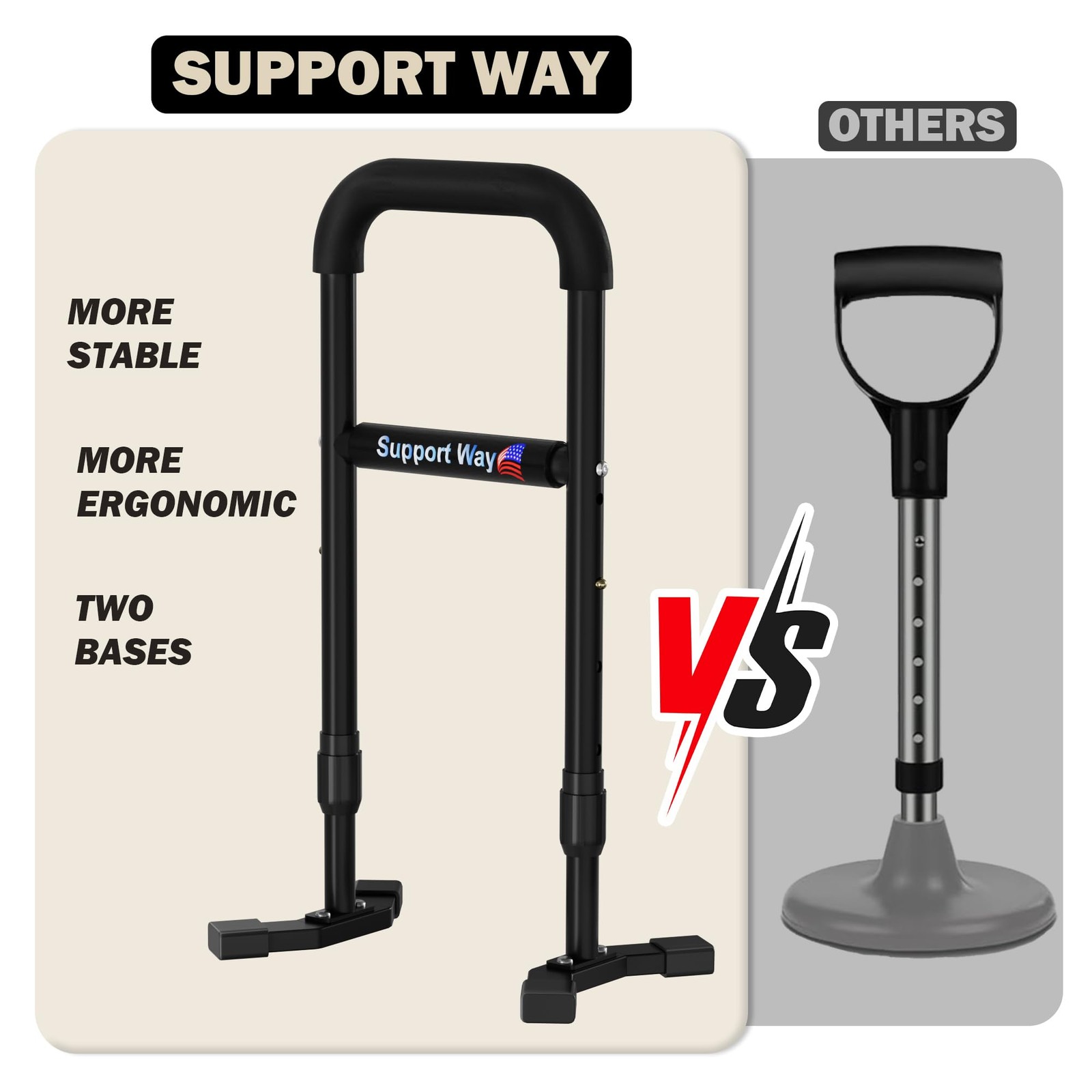 Stand Assist Aid Plus, 20-26.8″ Adjustable Steel Standing Aid for Seniors & E…