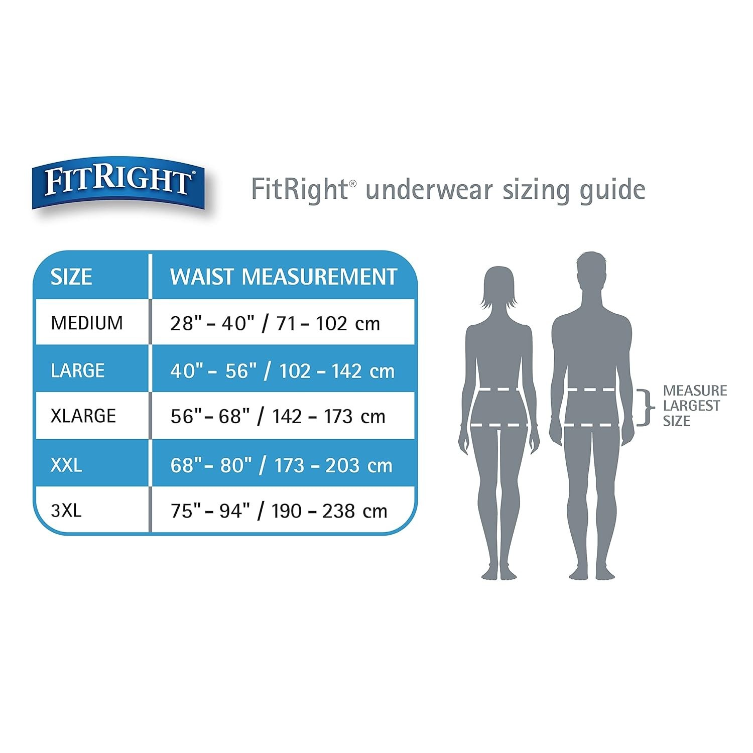 Medline FitRight Adult Incontinence Underwear 3XL Heavy Absorbency 80 Count