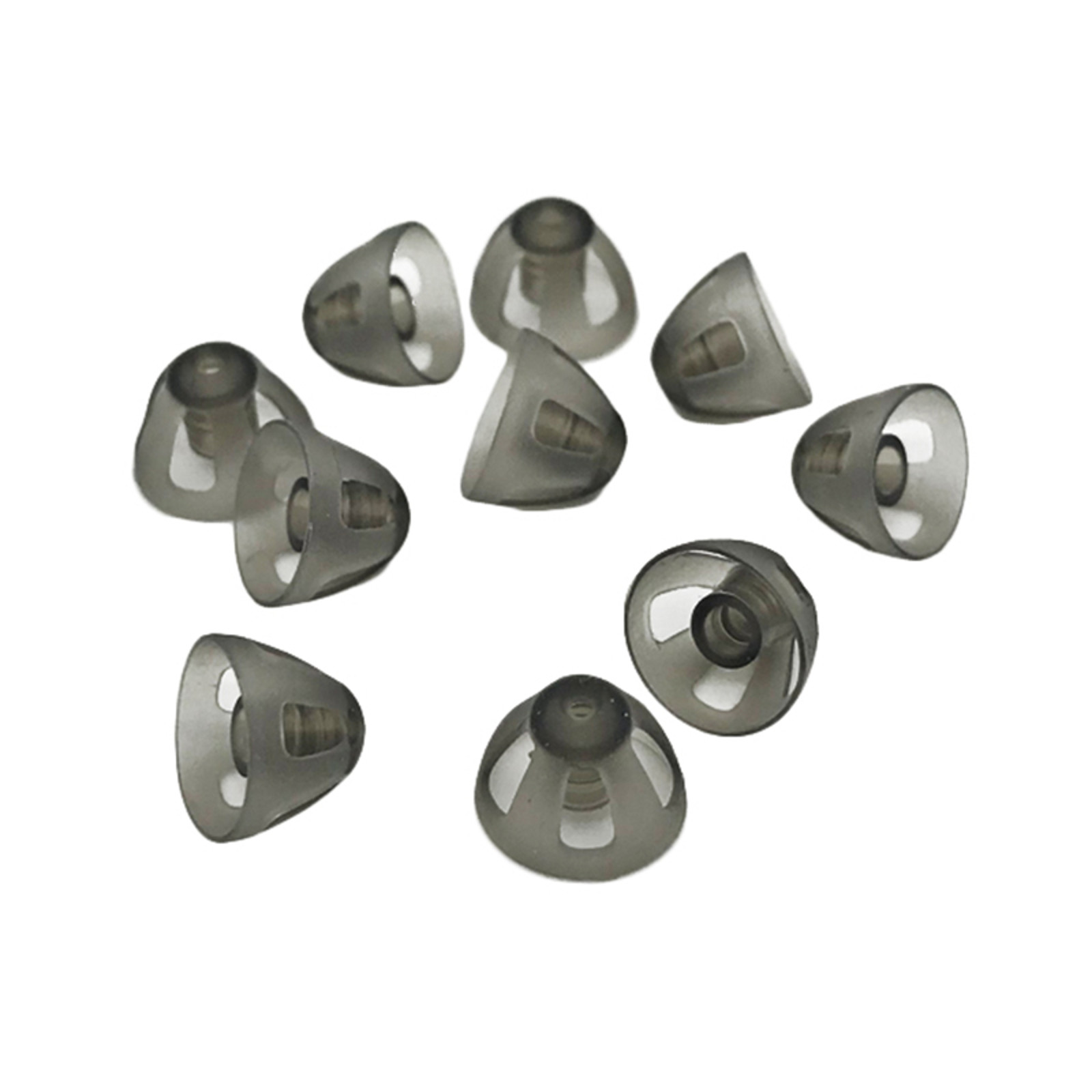 100 x EWANTO open silicone dome open shield for hearing aids size M