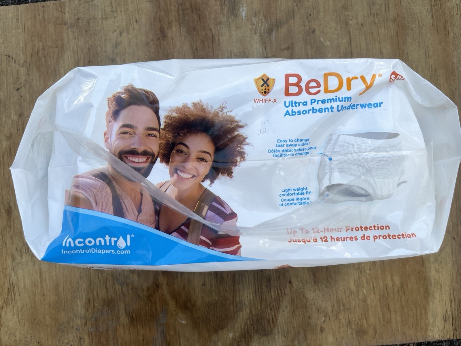 Incontrol BeDry Diapers – Size S/M 12 Pack