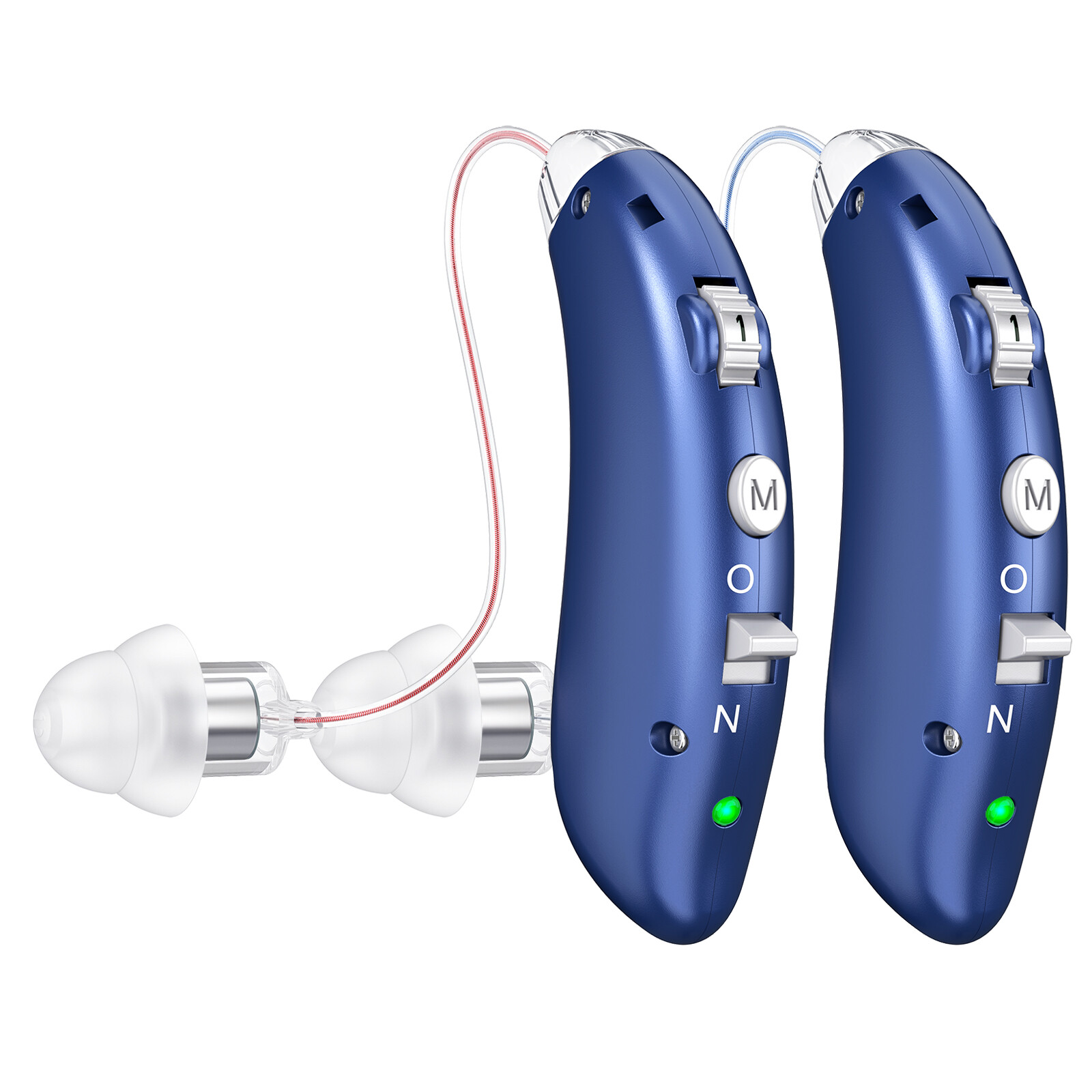 A Pair Rechargeable Invisible Hearing Aid Behind The Ear Digital Sound Amplifier