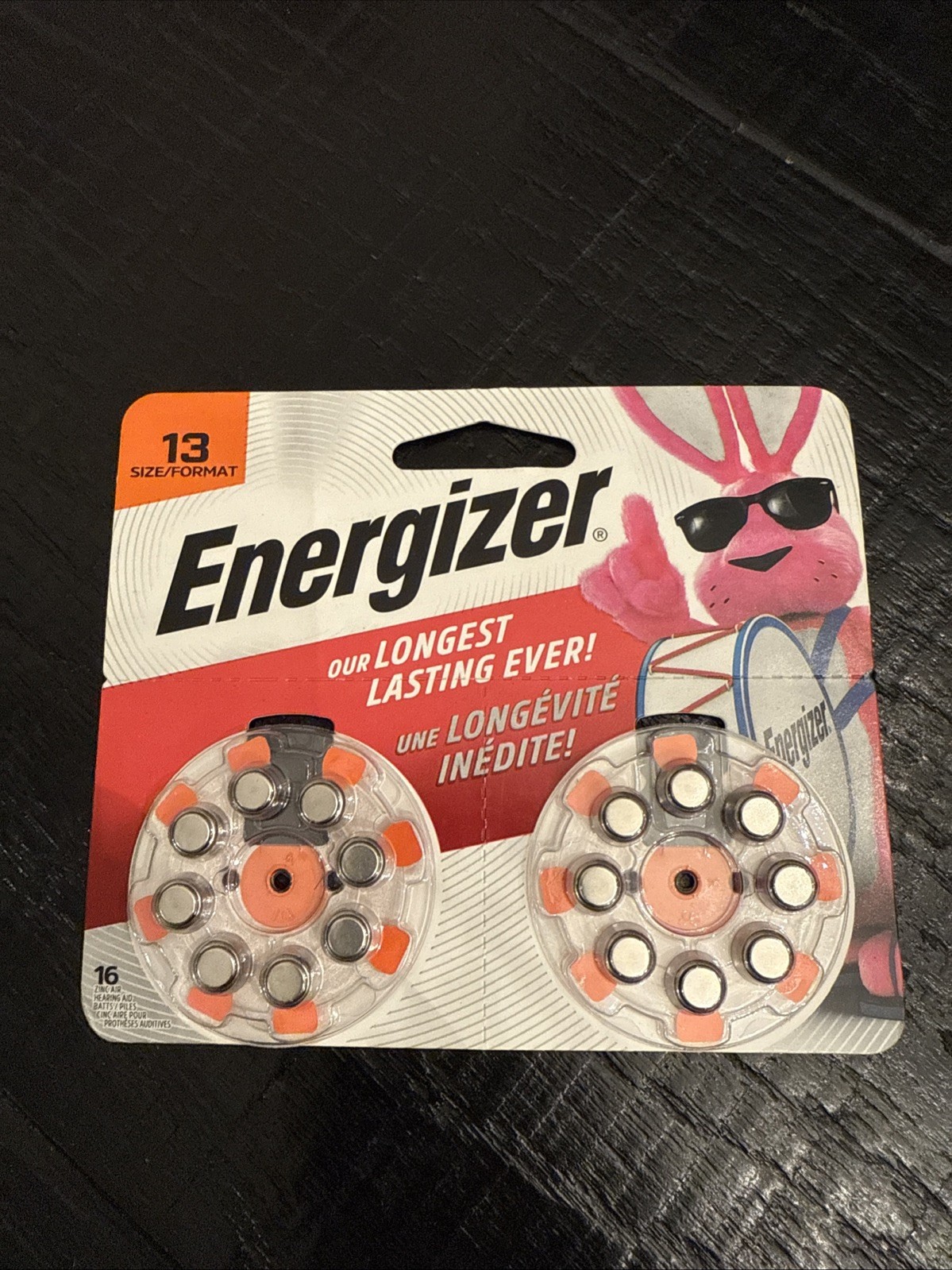 Energizer Size 13 Hearing Aid Batteries – NEW – 16 Batteries 3/6/27 Expires