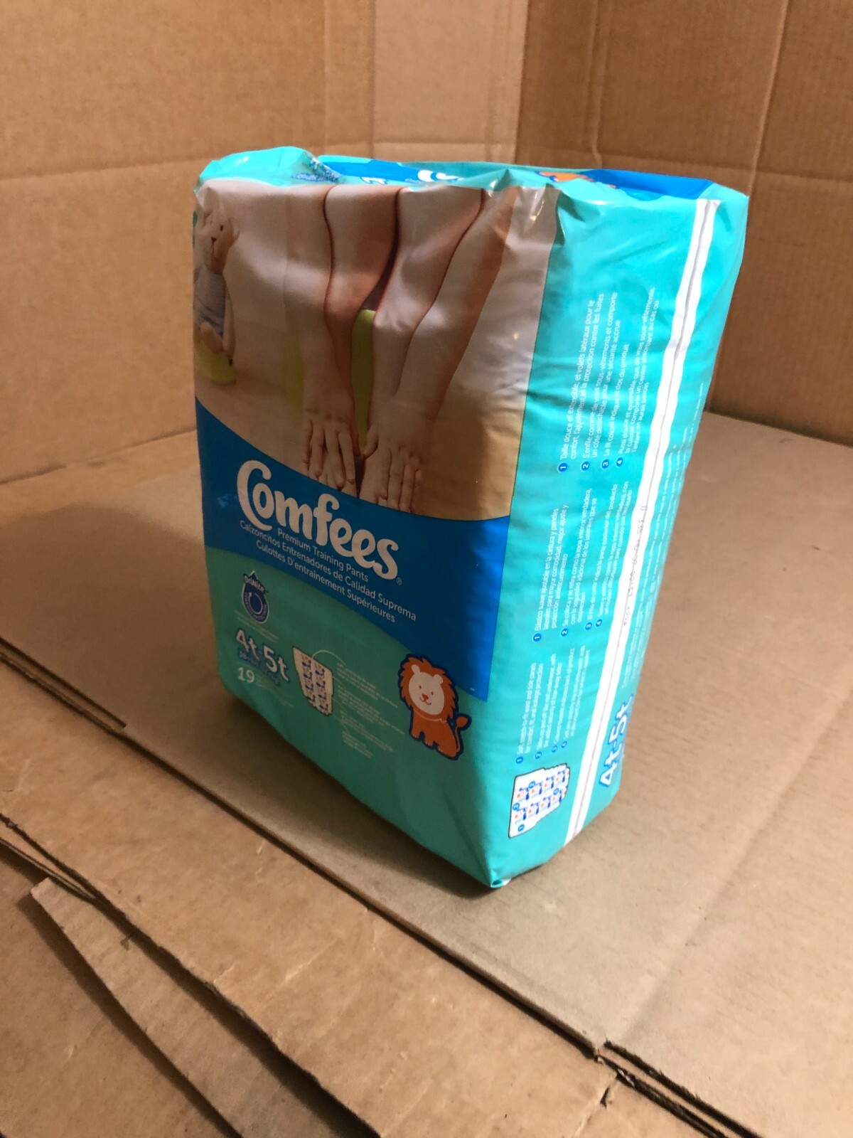 COMFEES PREMIUM TRAINING PANTS 4t-5t-38+LBS, 19 COUNT