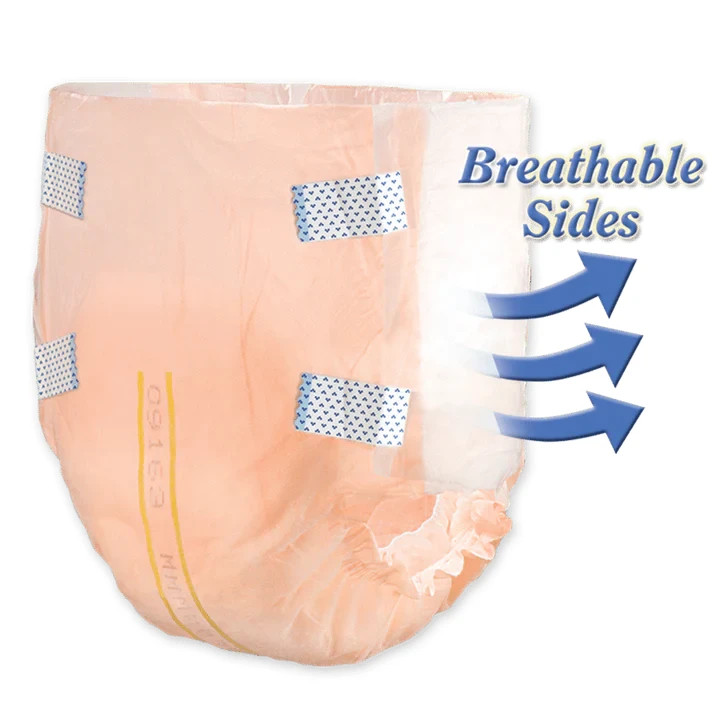 TRANQUILITY SlimLine Breathable Disposable Briefs, MEDIUM