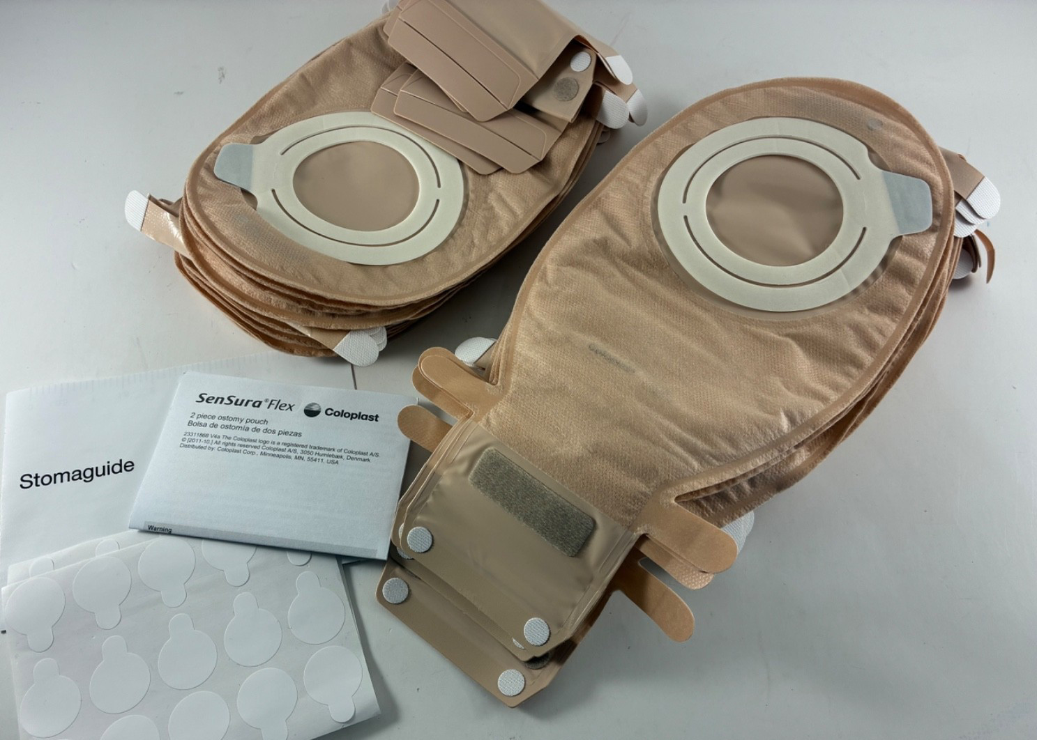 Lot of 35 – Coloplast 11512 SenSura Flex Ostomy Pouch Two-Piece System – No Box
