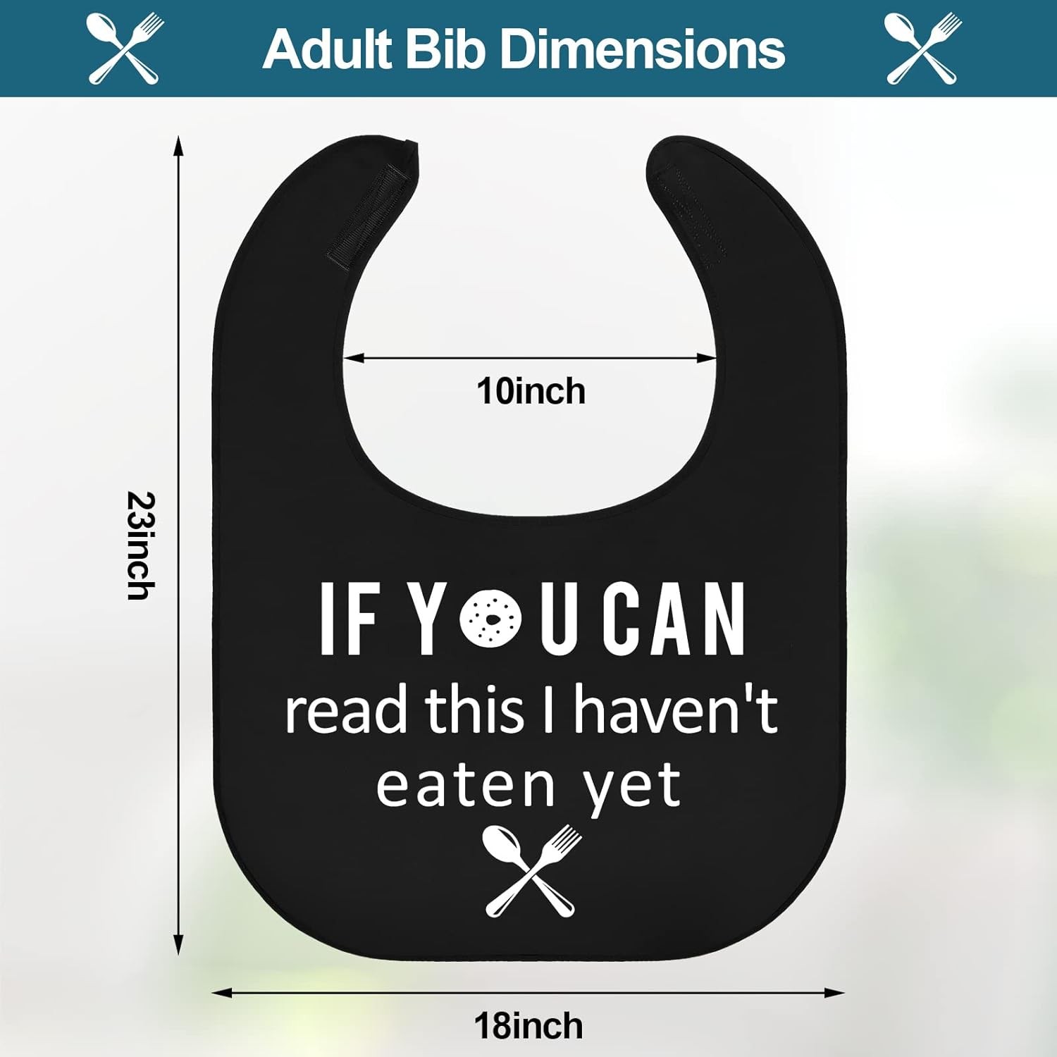 6 Pcs Adult Bibs for Women Men Funny Washable Black and White