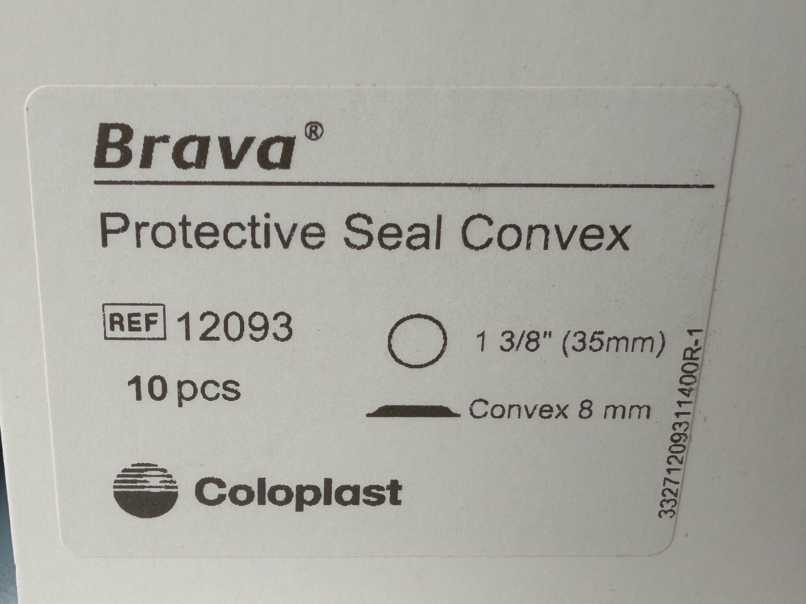 Coloplast 12093 Brava Protective Seals Convex 1-3/8″ Lot of 2 Boxes