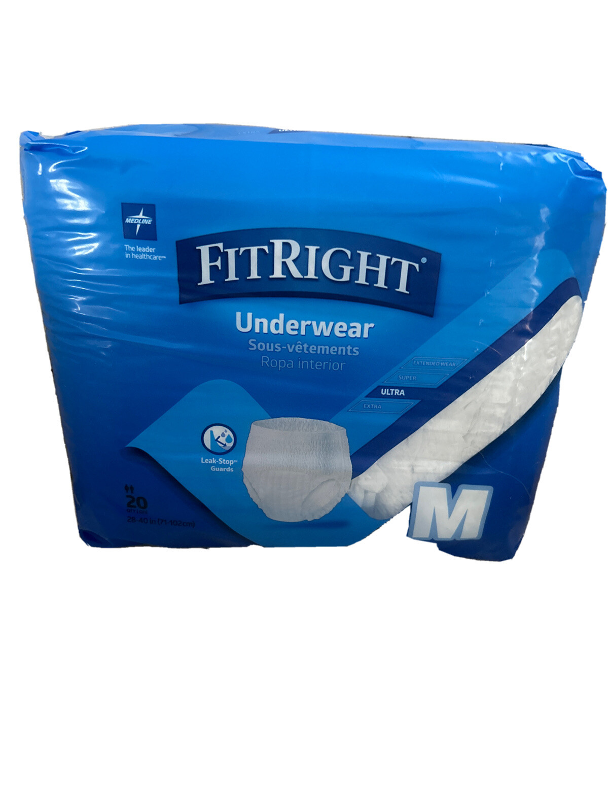 FITRIGHT Underwear Medium 20 count. 4 Packages Of 20. $50