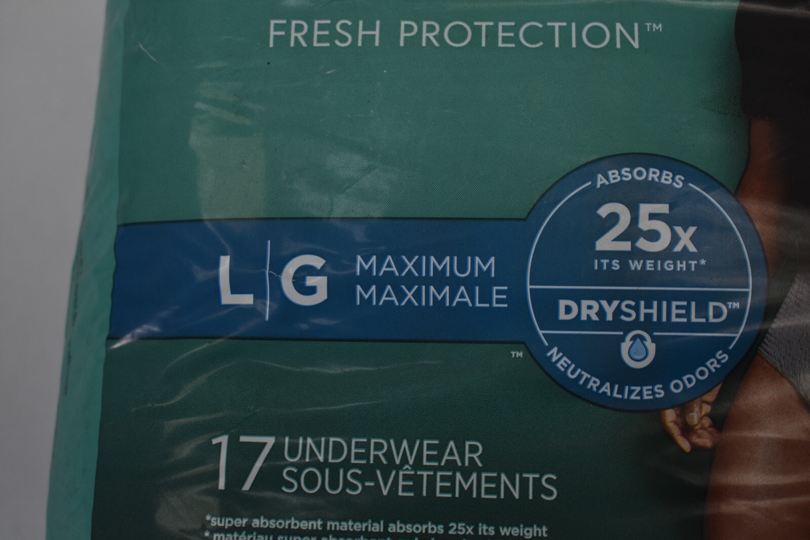 Lot of 34 Depend Large Size Underwear Fit Flex Incontinence Underwear Fit Flex