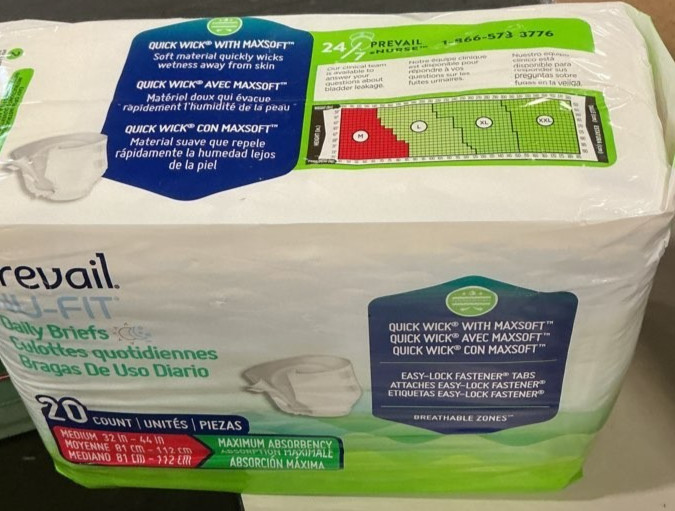 Prevail Nu-Fit Daily Underwear Medium/Extra Absorbency, 1 Pack | 20 count