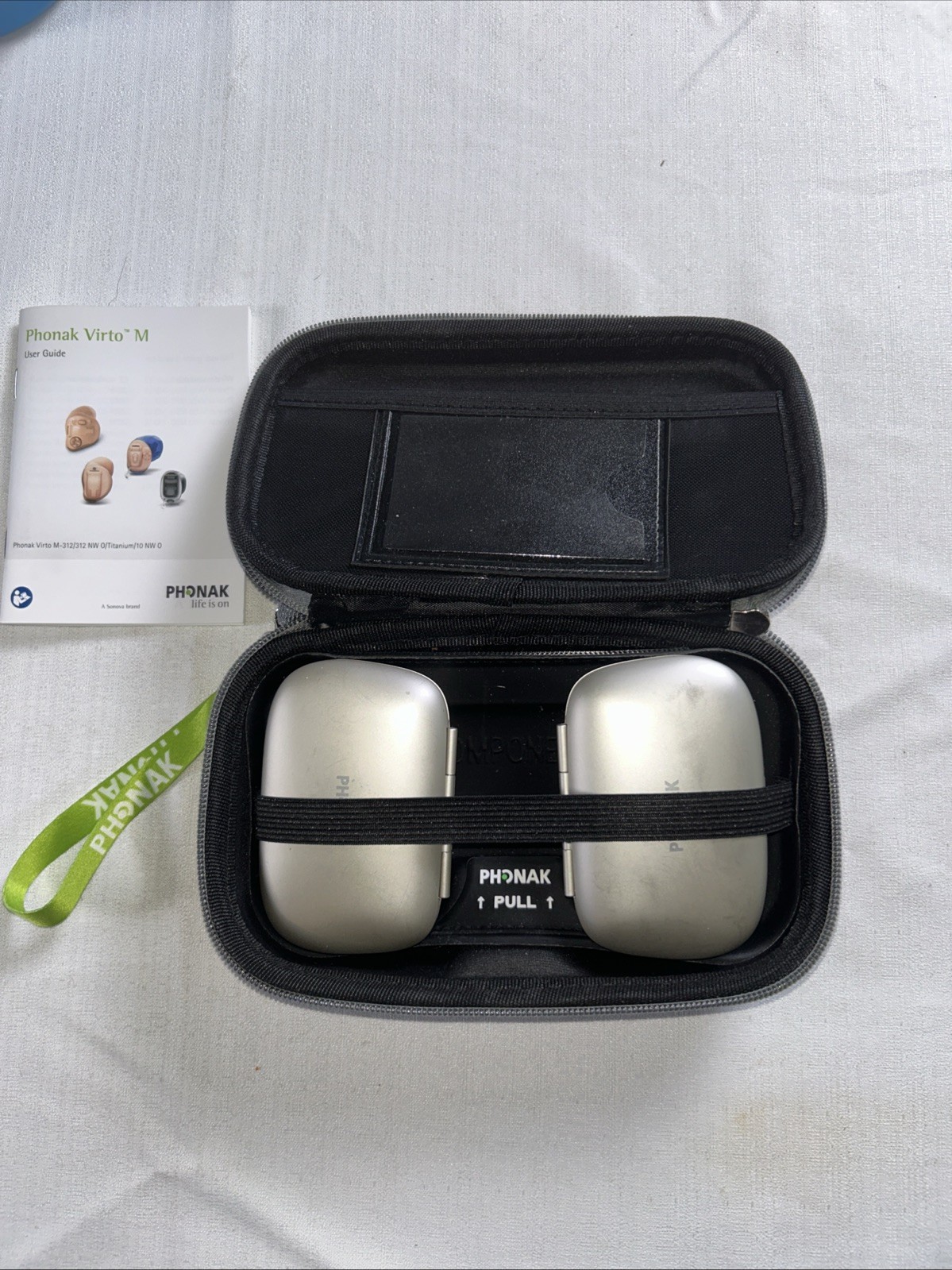 PHONAK Hearing Aid Clamshell Hard Soft Case Travel & Hearing Aid Storage Cases