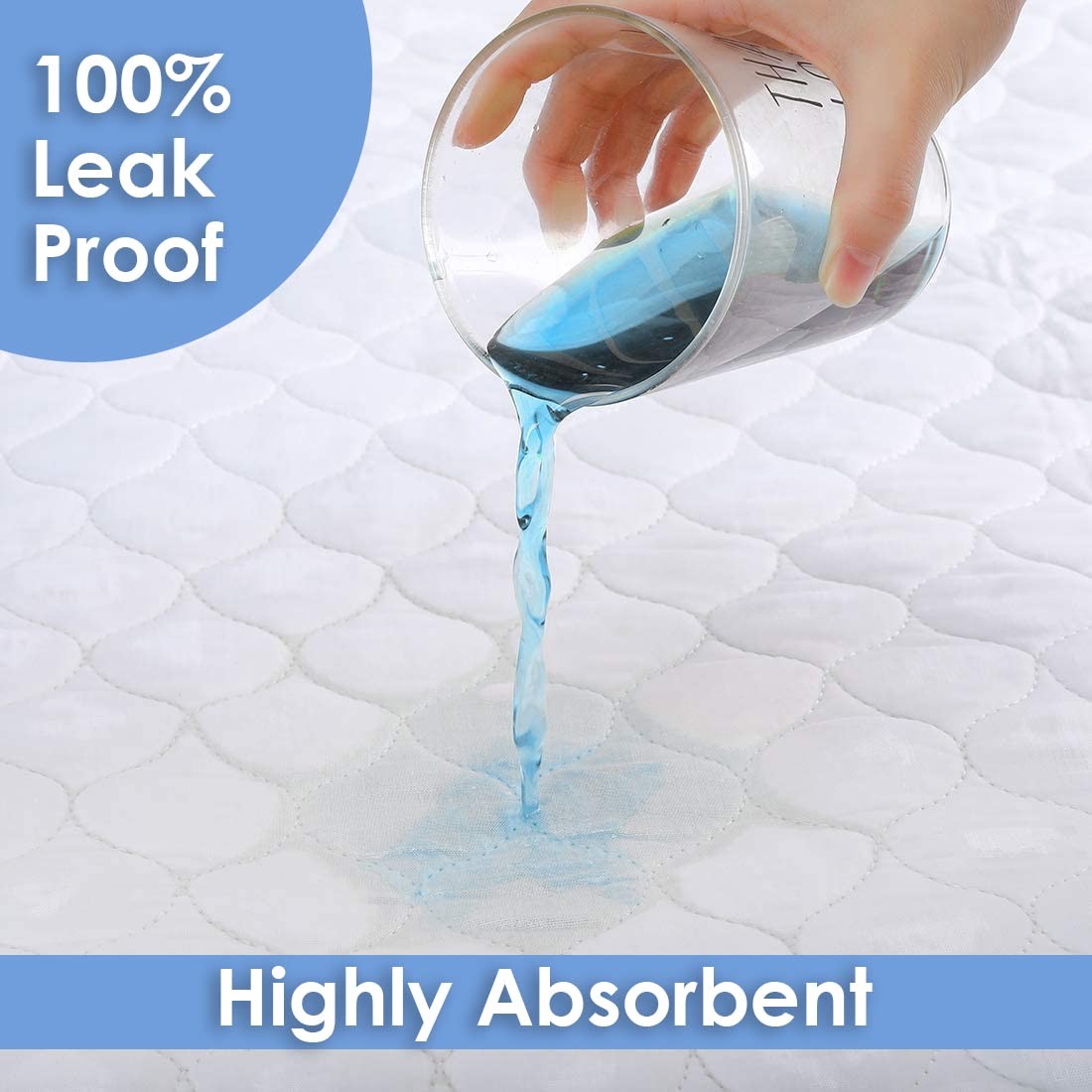 Incontinence Bed Pads Washable Waterproof 34×36 Inches Pack of 2 – Washable P…
