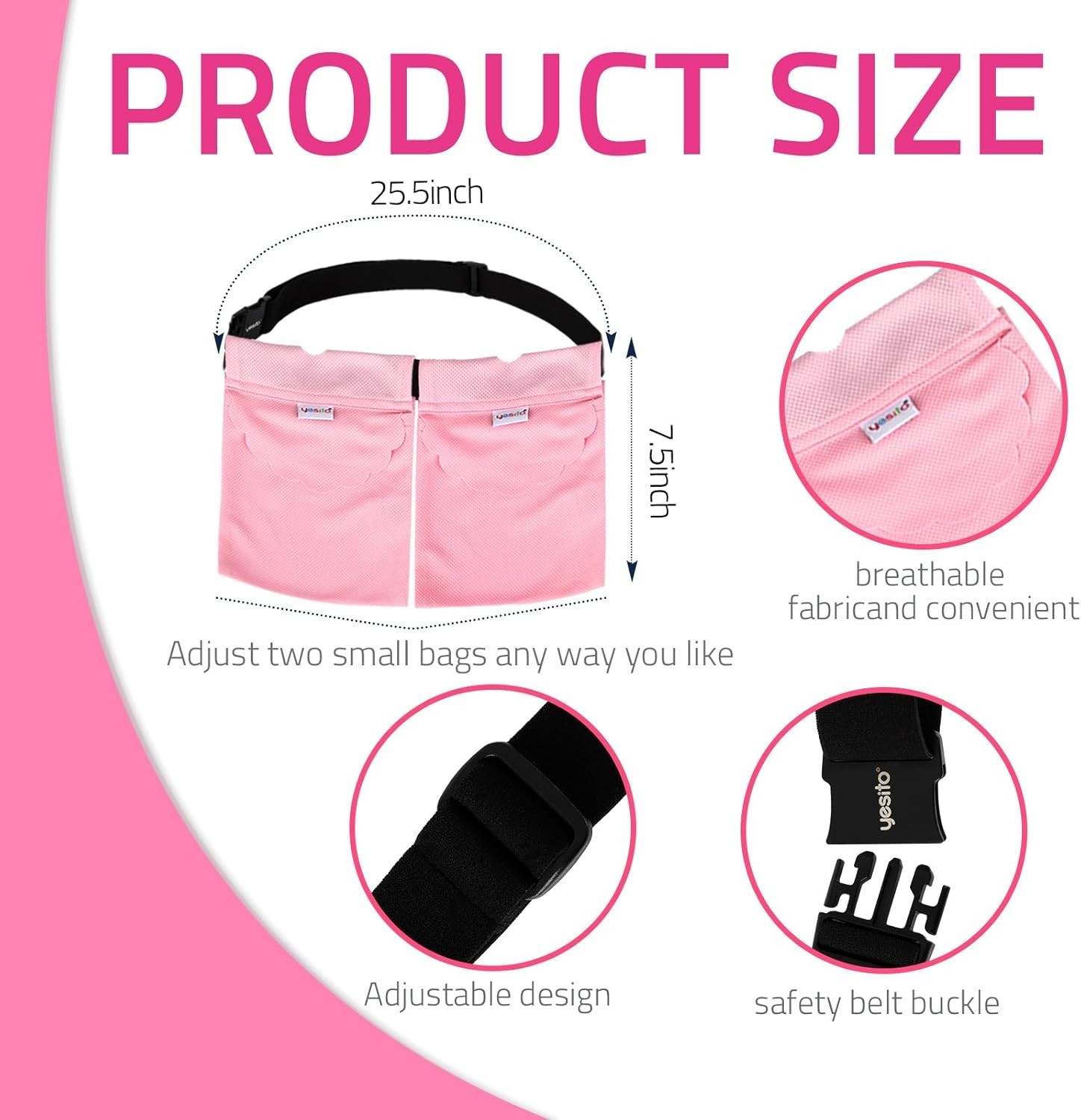 Soft Mesh Mastectomy Drainage Pouch with Dual Pocket Support – Post-Surgery Care