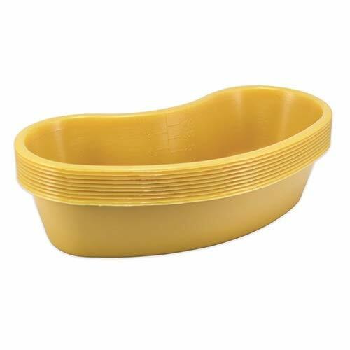 Comfort Axis 500ml Kidney Shaped with Graduation Plastic Basins Gold Pack of 12