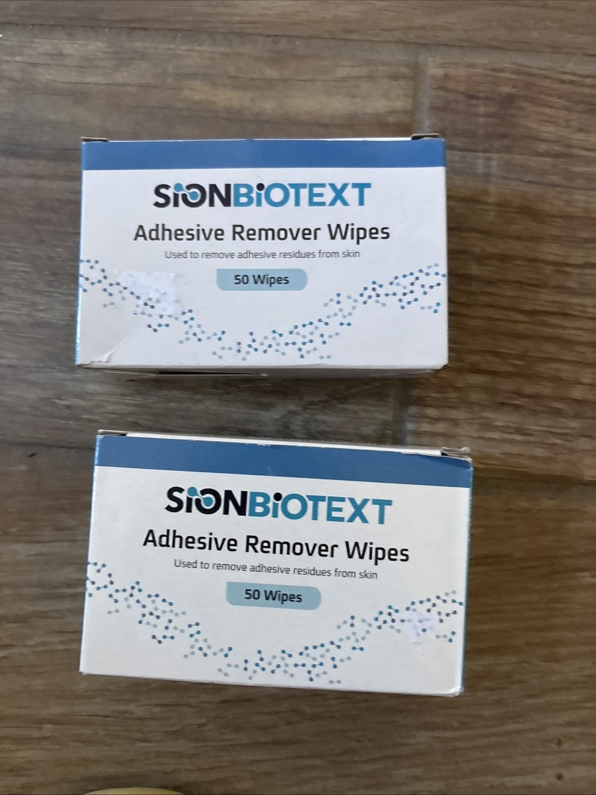 2 Boxes Adhesive Remover SionBiotext Wipe 50 per Box (BX/50)