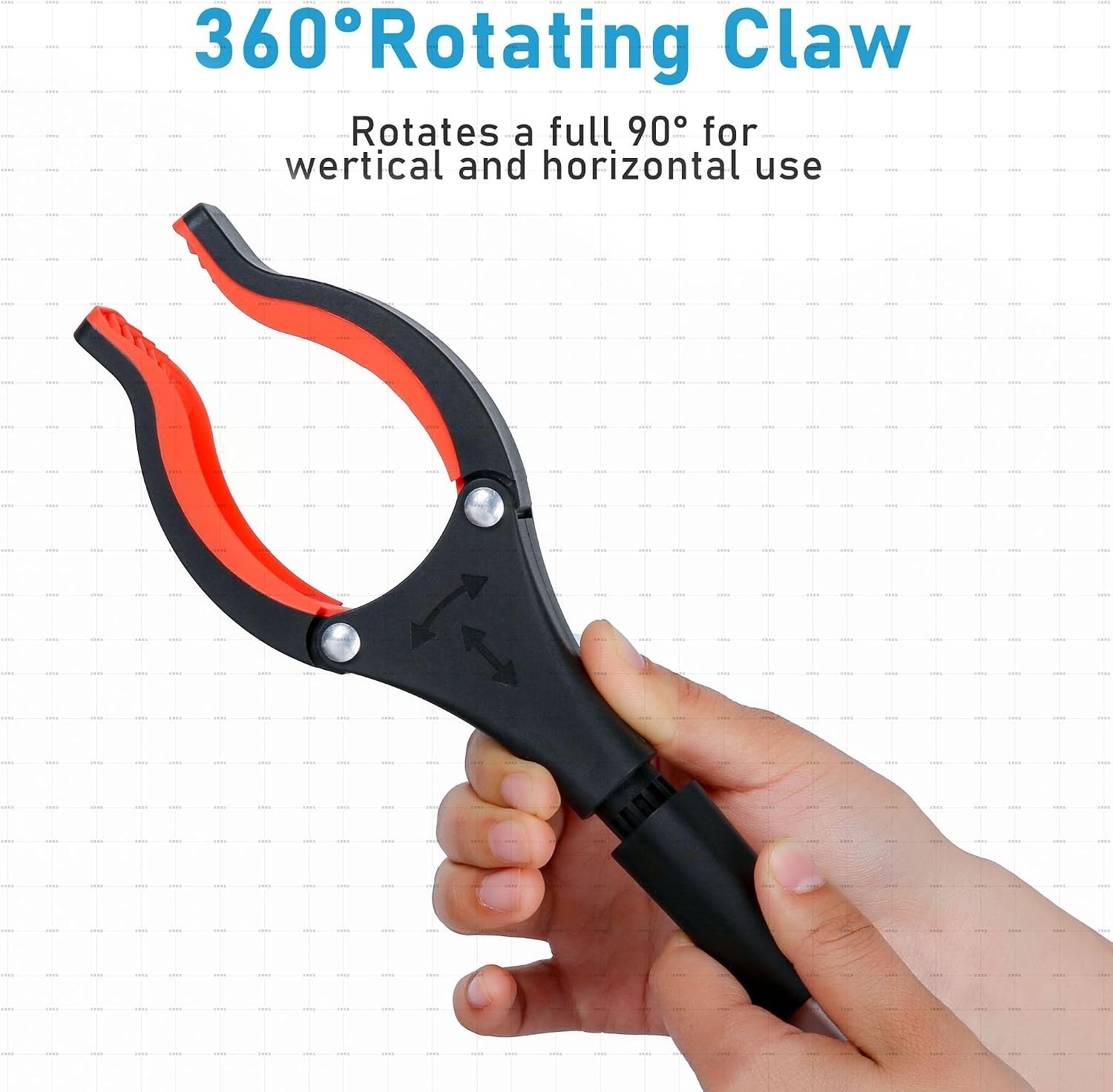 32″ Ergonomic Reacher Grabber Tool – Lightweight & Foldable, 2-Pack for Comfort