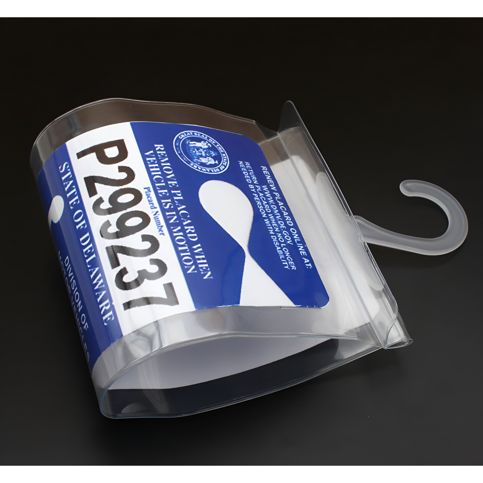 2x Handicap Parking Permit Placard Protector Cover Hanger Car Holder Hang Sleeve