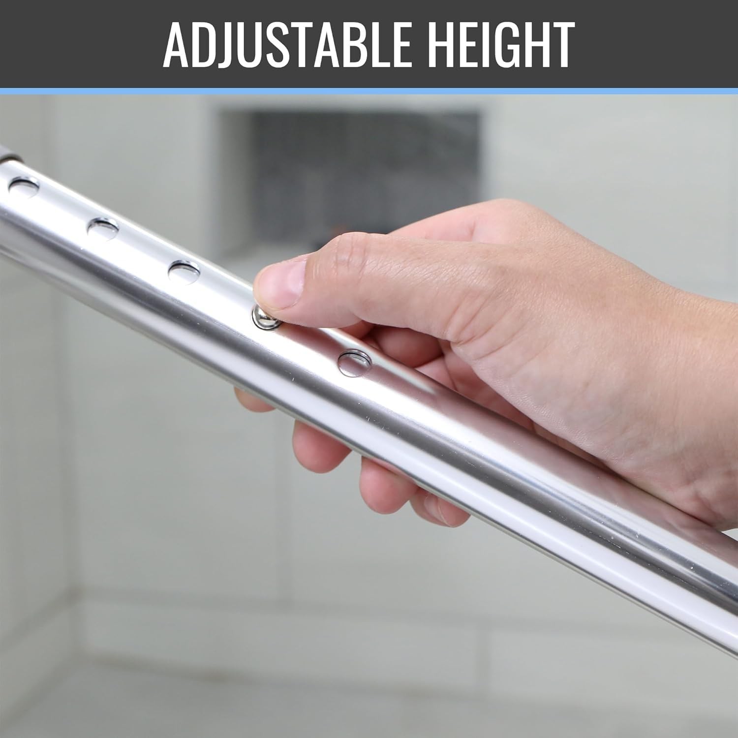 Healthsmart Adjustable Toilet Safety Rails For Seniors Medical Grade –