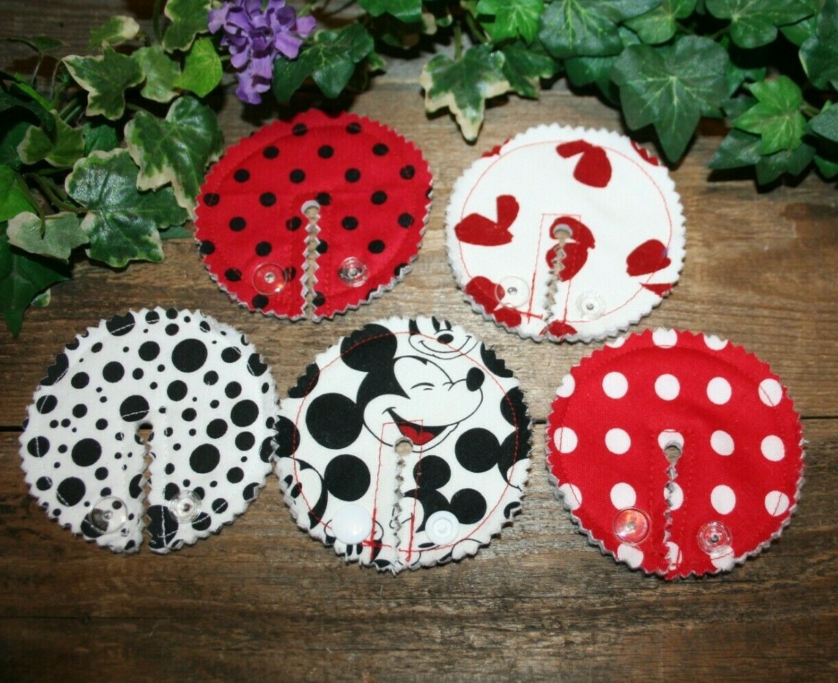 G-tube pads, Mic-key Button Feeding Tube Pads. Button Cover Mickey set of 5
