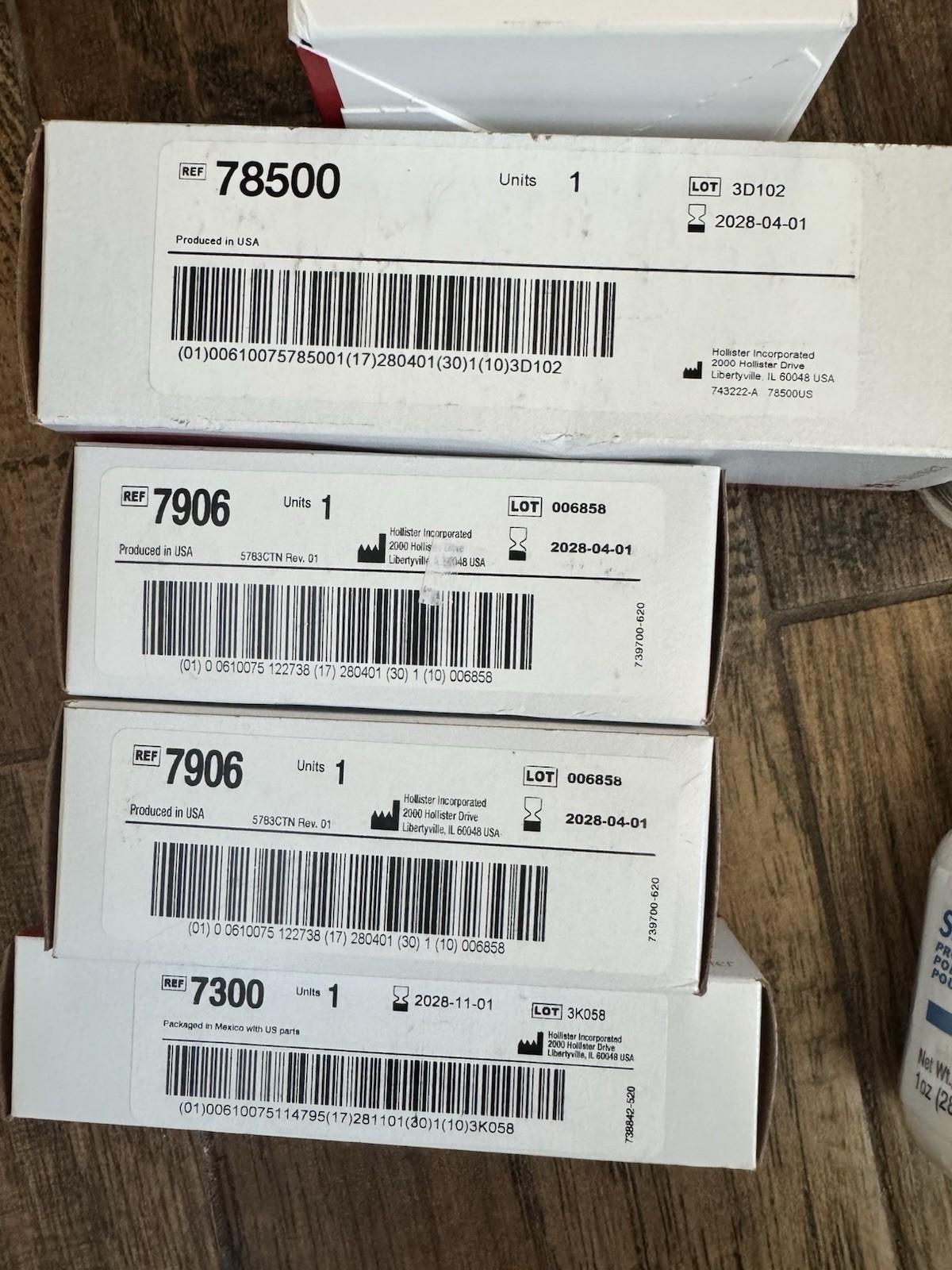 Hollister Adapt Ostomy: 7300,7906,78500,8805,79402, Convatec Powder 025510 Exp28
