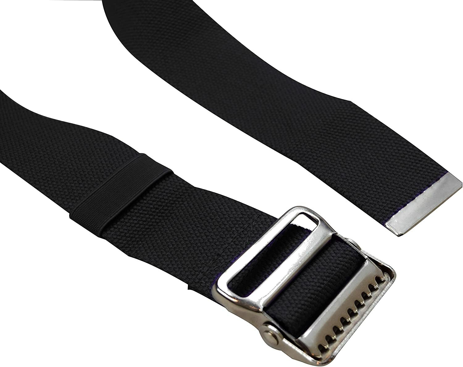 Gait Belt for Patient Transfer & Walking with Metal Buckle LiftAid Black