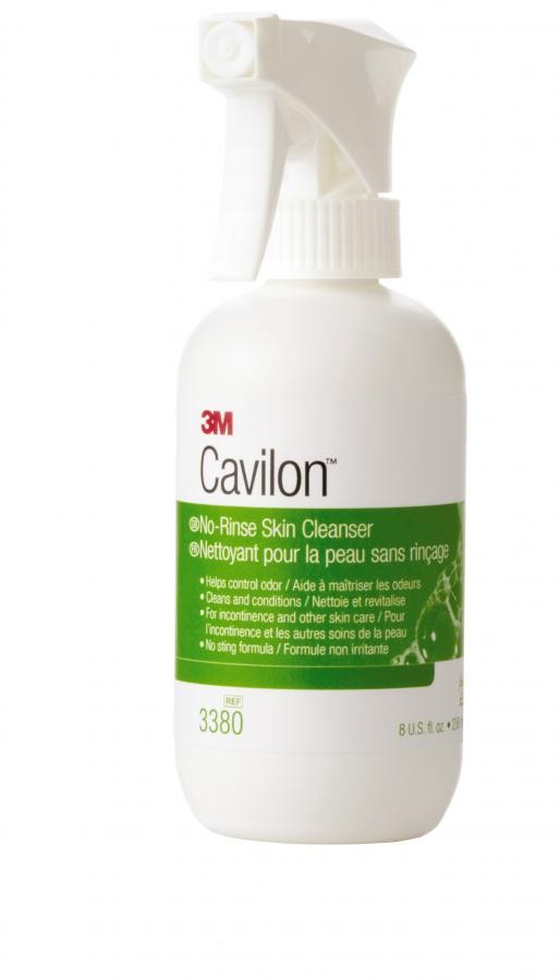 3M Cavilon No-Rinse Skin Cleanser Liquid 8 oz Pump Bottle Floral Scent White