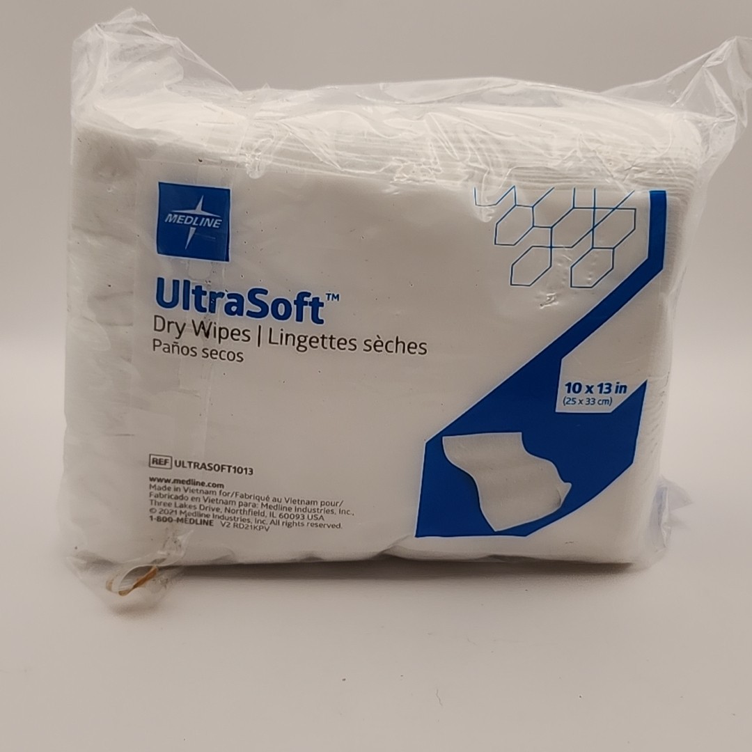 New Medline Ultrasoft Disposable Cleansing Wipes Gentle Skin Care 10×13 Pack