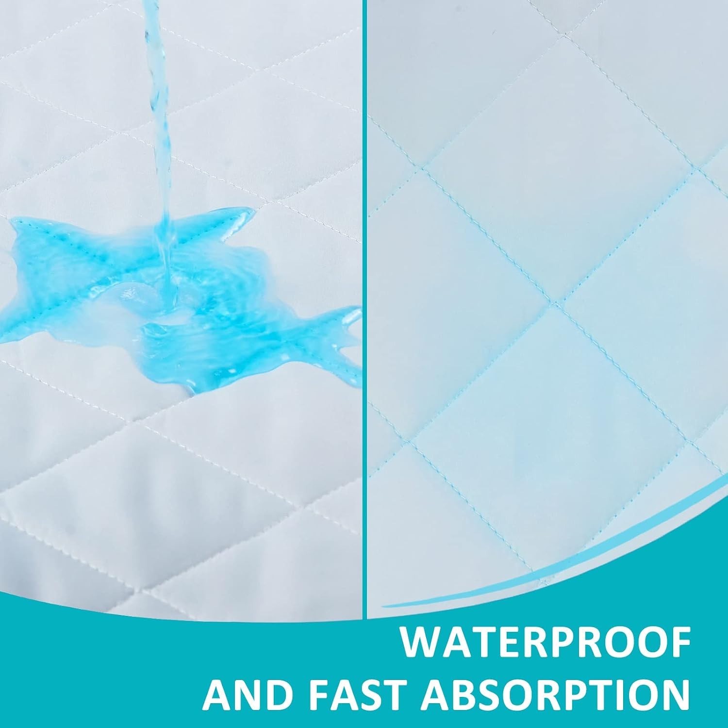 Washable Underpads 18″x24″ 3 Pack ,Pee Pads for Kids, Dogs | Waterproof Reusa…