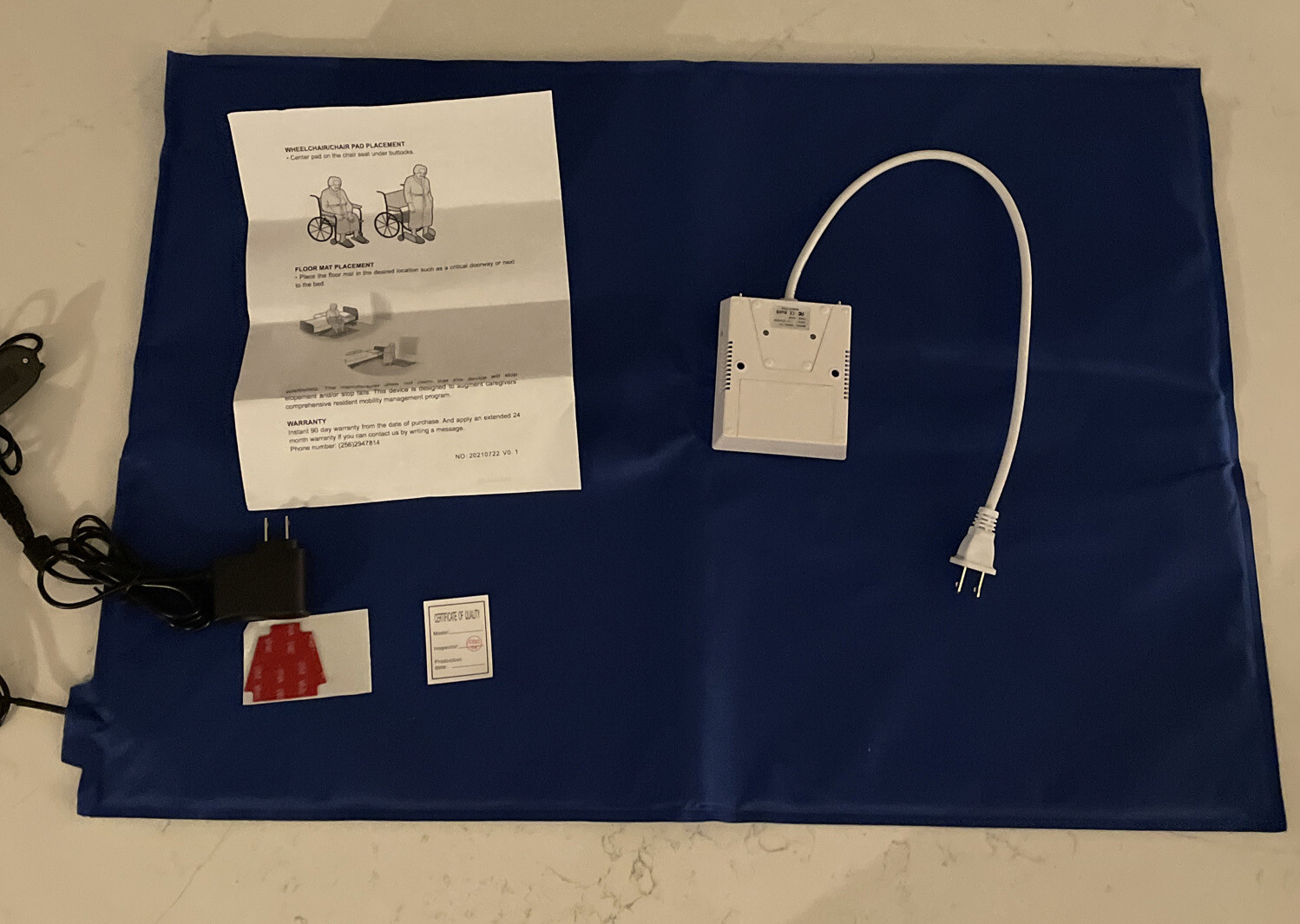 Bed Alarms and Fall Prevention for Elderly with 20” * 28” Weight Sensing