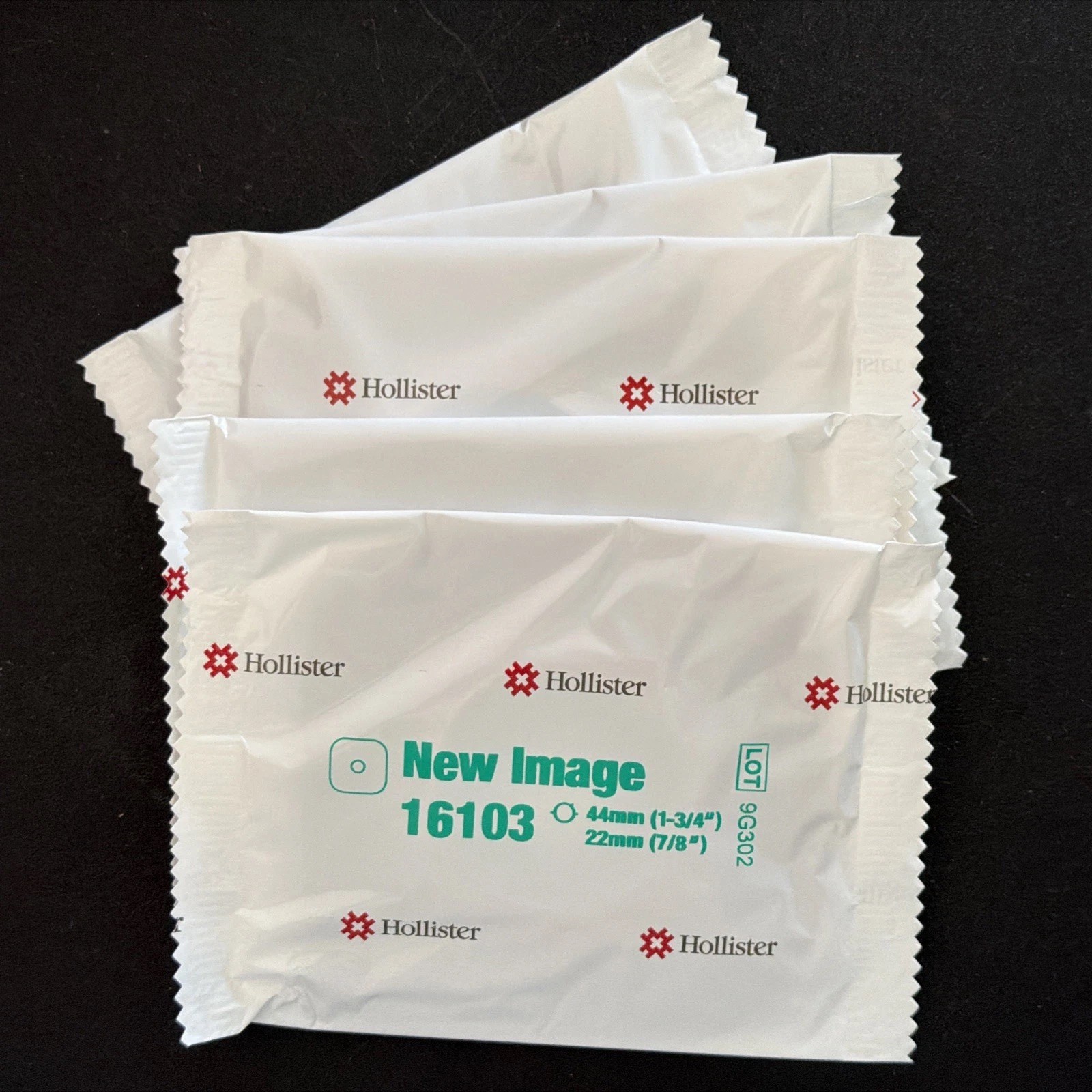 1bx/ 5 Hollister New Image Flat CeraPlus Skin Barrier #16103