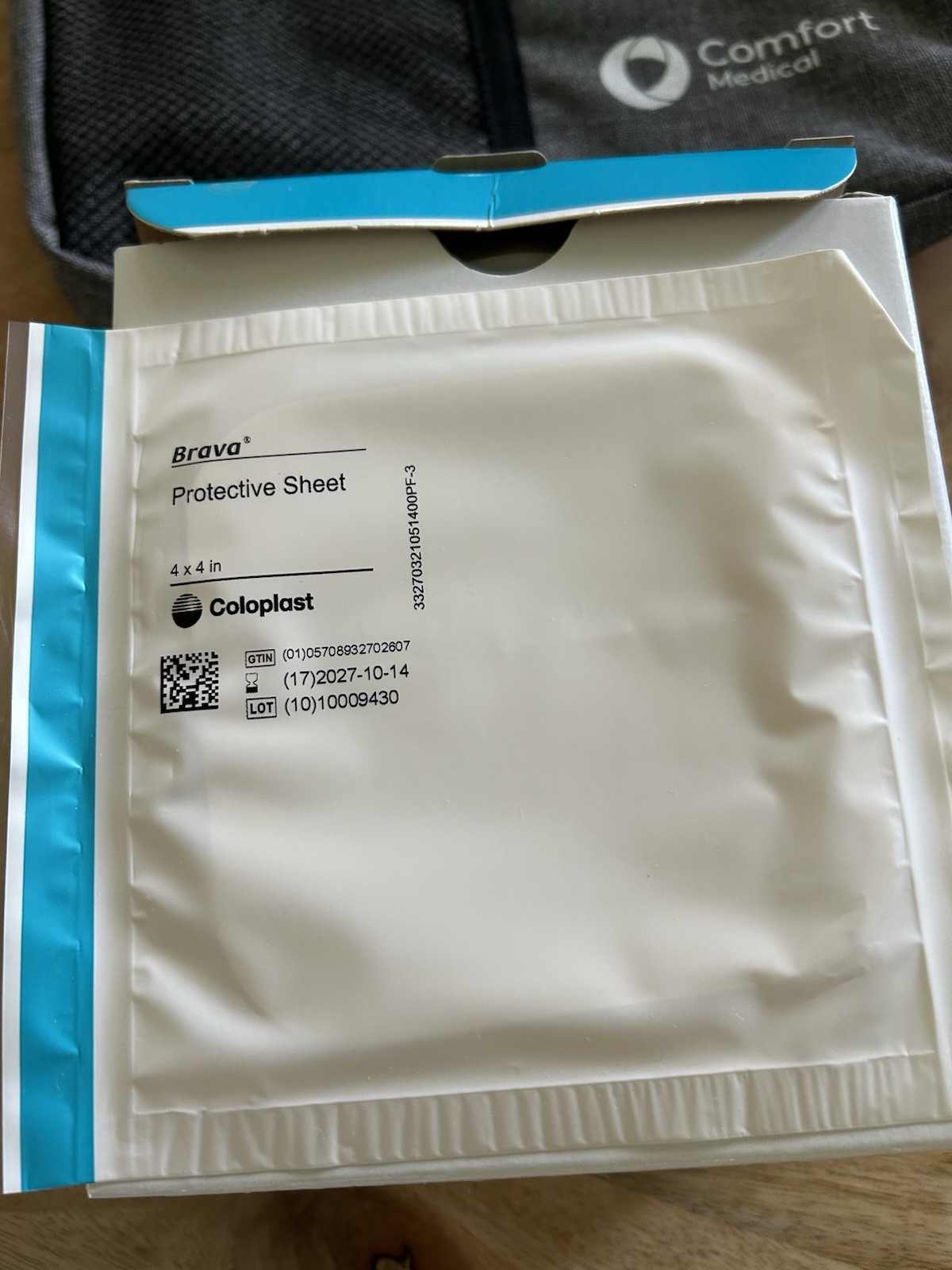 2 plus Boxes Coloplast 032105 Brava Skin Barrier Protective Sheets 4 x 4, (28).