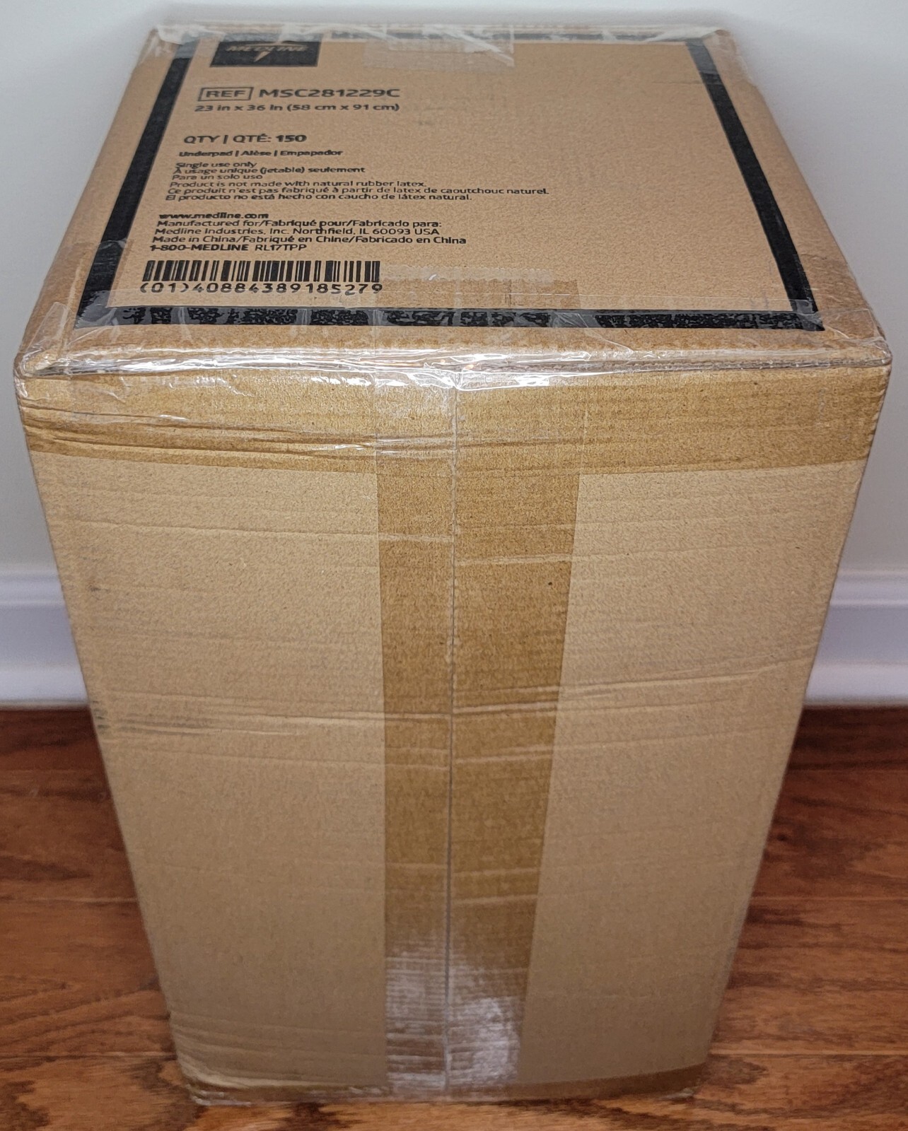Medline 150 ct 23 x 36″ MSC281229C 3-Ply Lightweight Economy Grade Under Pads