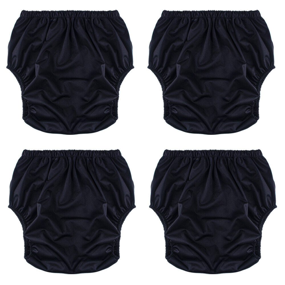 4Pcs Adult TPU Washable Incontinence Underwear Diaper Pants Reusable Leak-proof