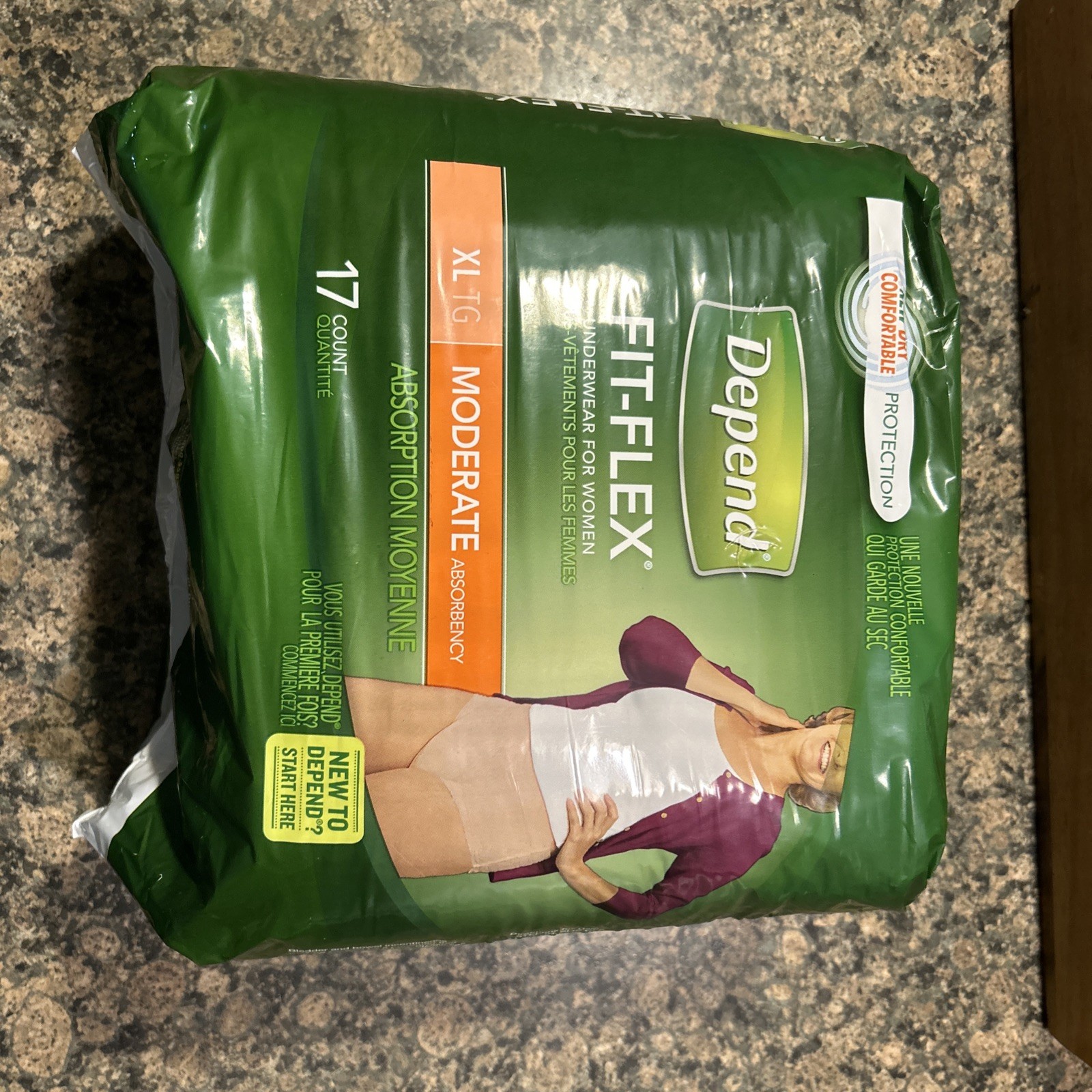 Depend Fit-Flex Underwear For Women Maximum 17CT Moderate Absorbency The Moyenne