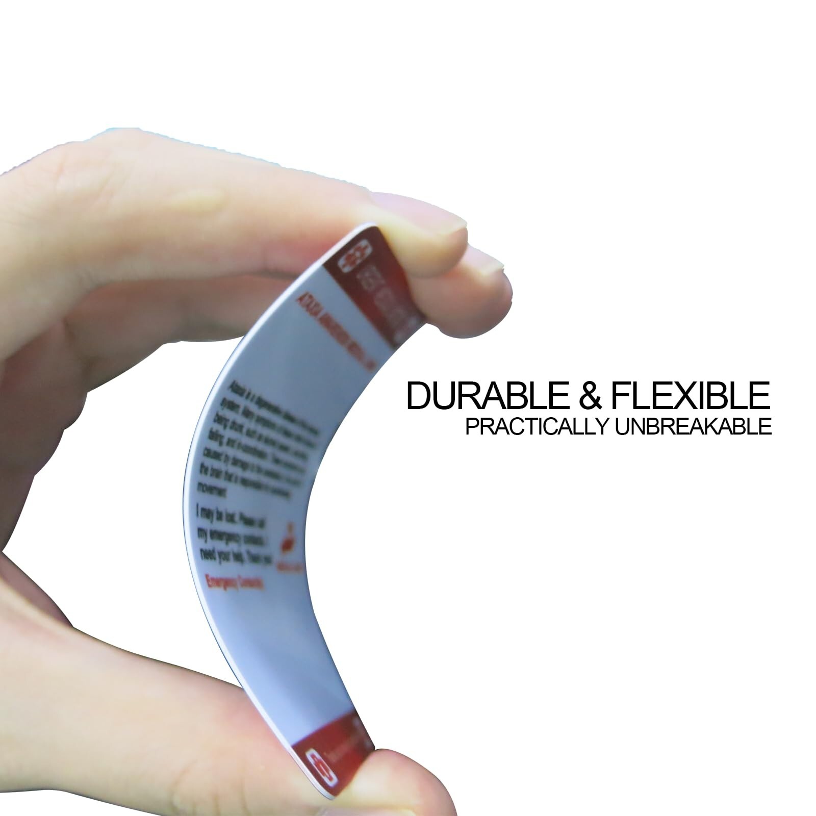 Epilepsy Medical Alert Card with Writable Panel & Patterned Lanyard 2PCS