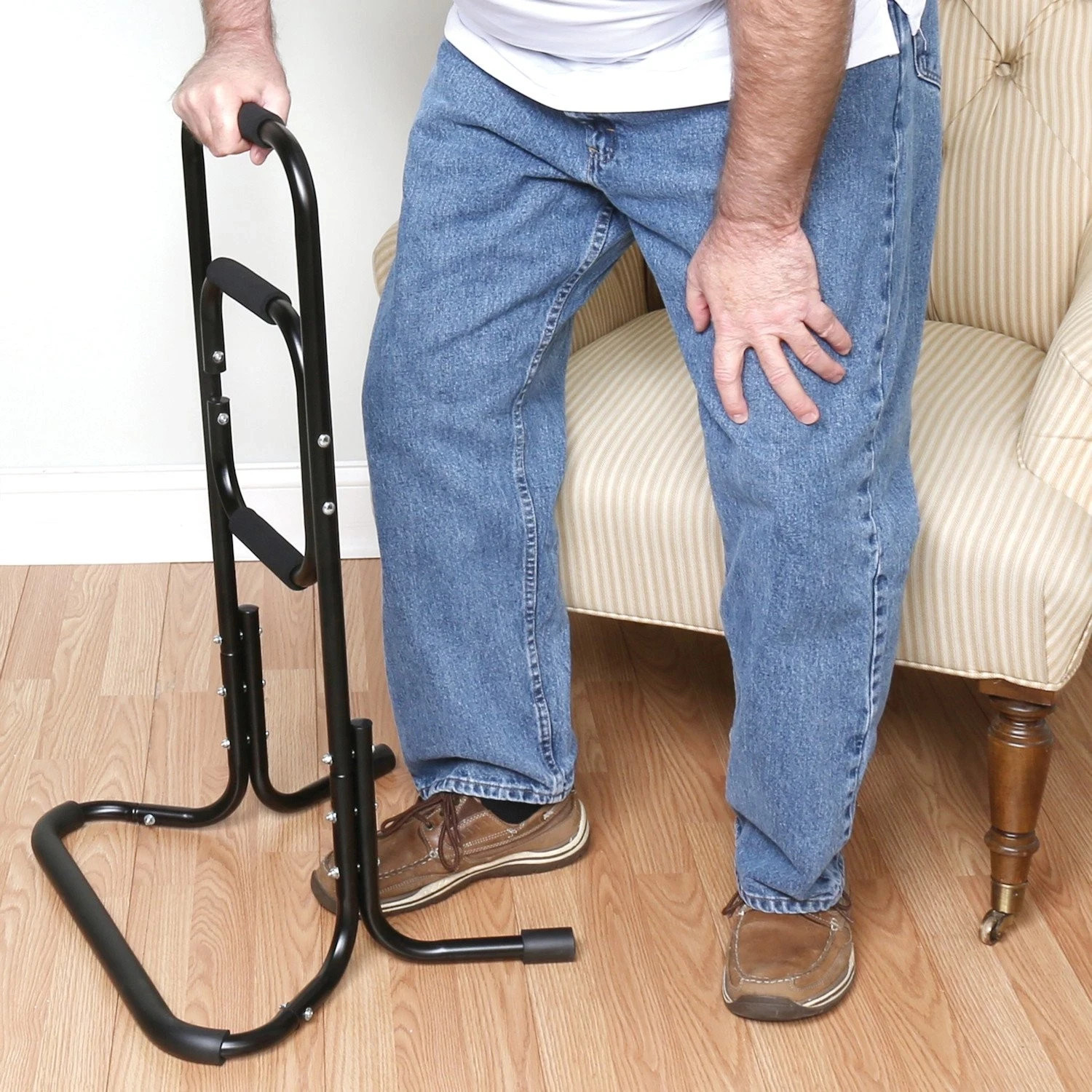 Support Plus Bandwagon Chair Stand Assist Portable Bar Helps Rise from Sitting